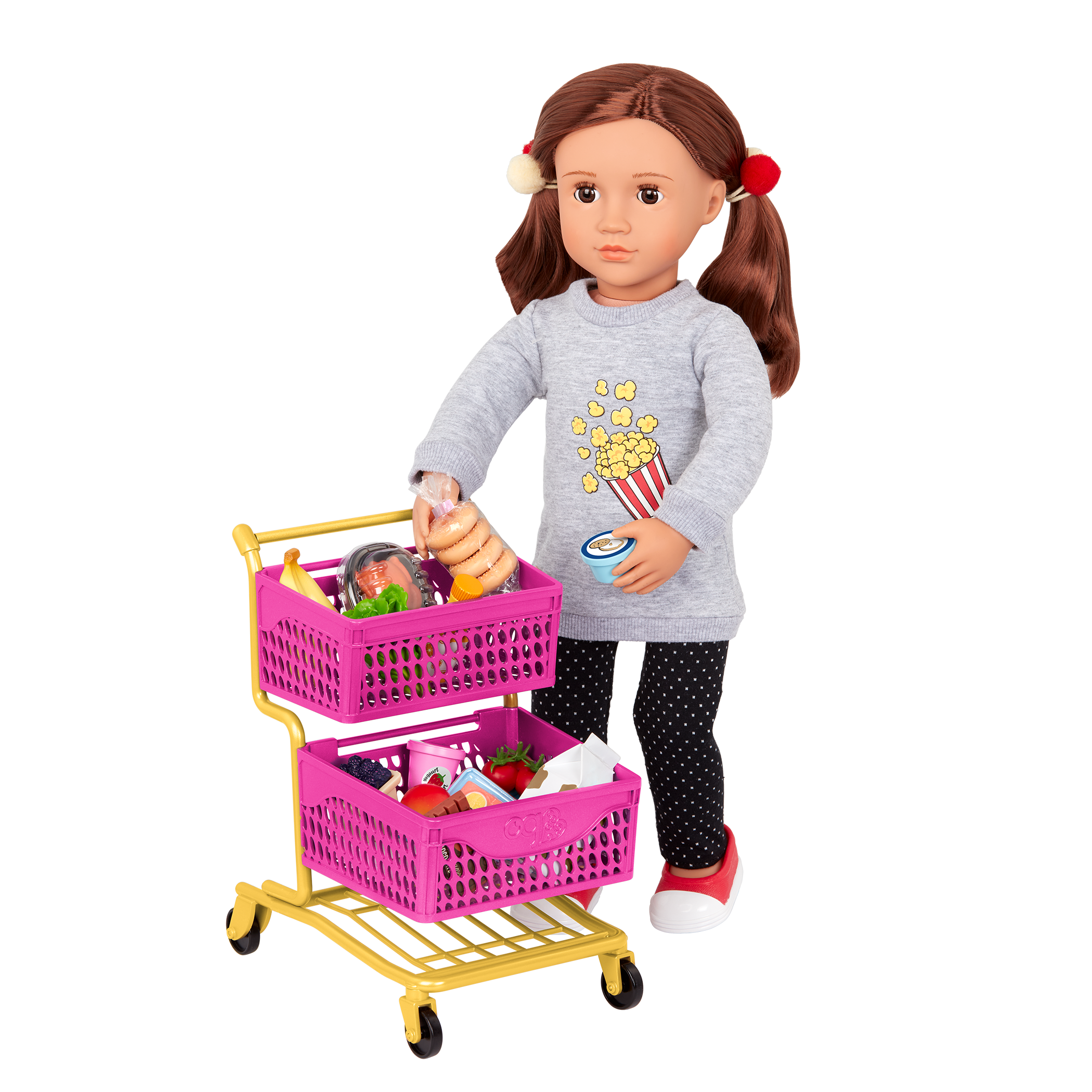 Our Generation Grocery Day Shopping Cart Set for 18-inch Dolls