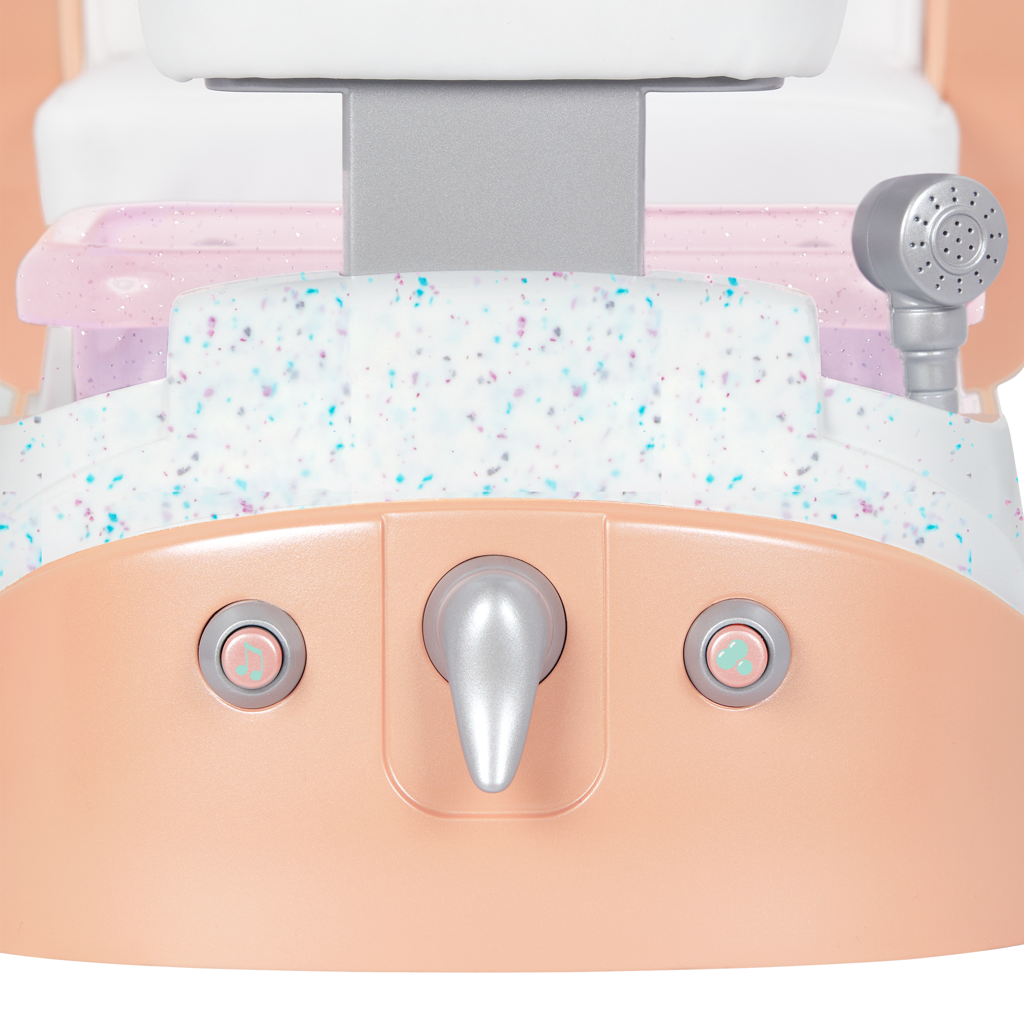 Two 18-inch doll using spa chair playset