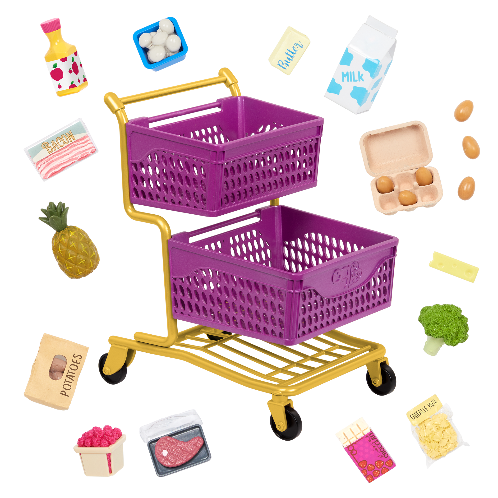 Our Generation At the Market Shopping Cart for 18-inch Dolls
