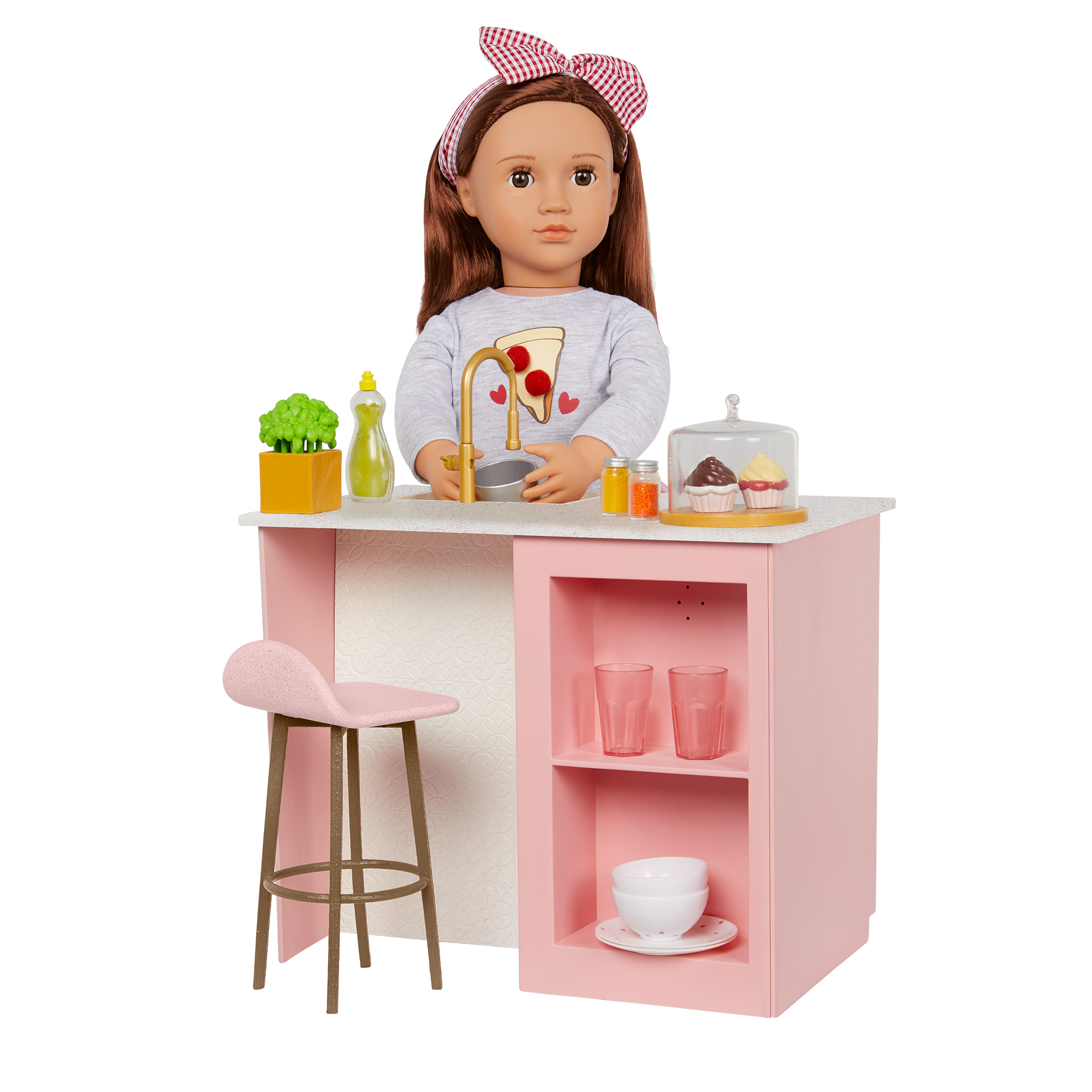 Our Generation Cooking Island Kitchen Playset for 18-inch Dolls
