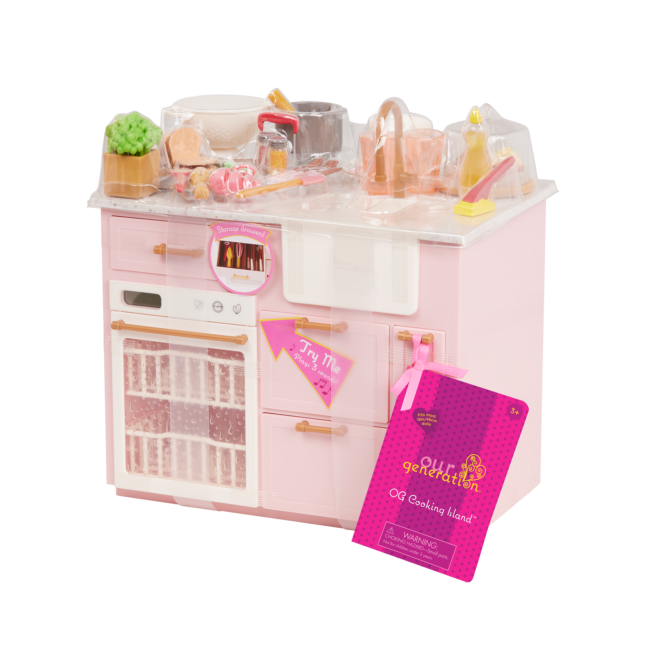 Our Generation Cooking Island Kitchen Playset for 18-inch Dolls