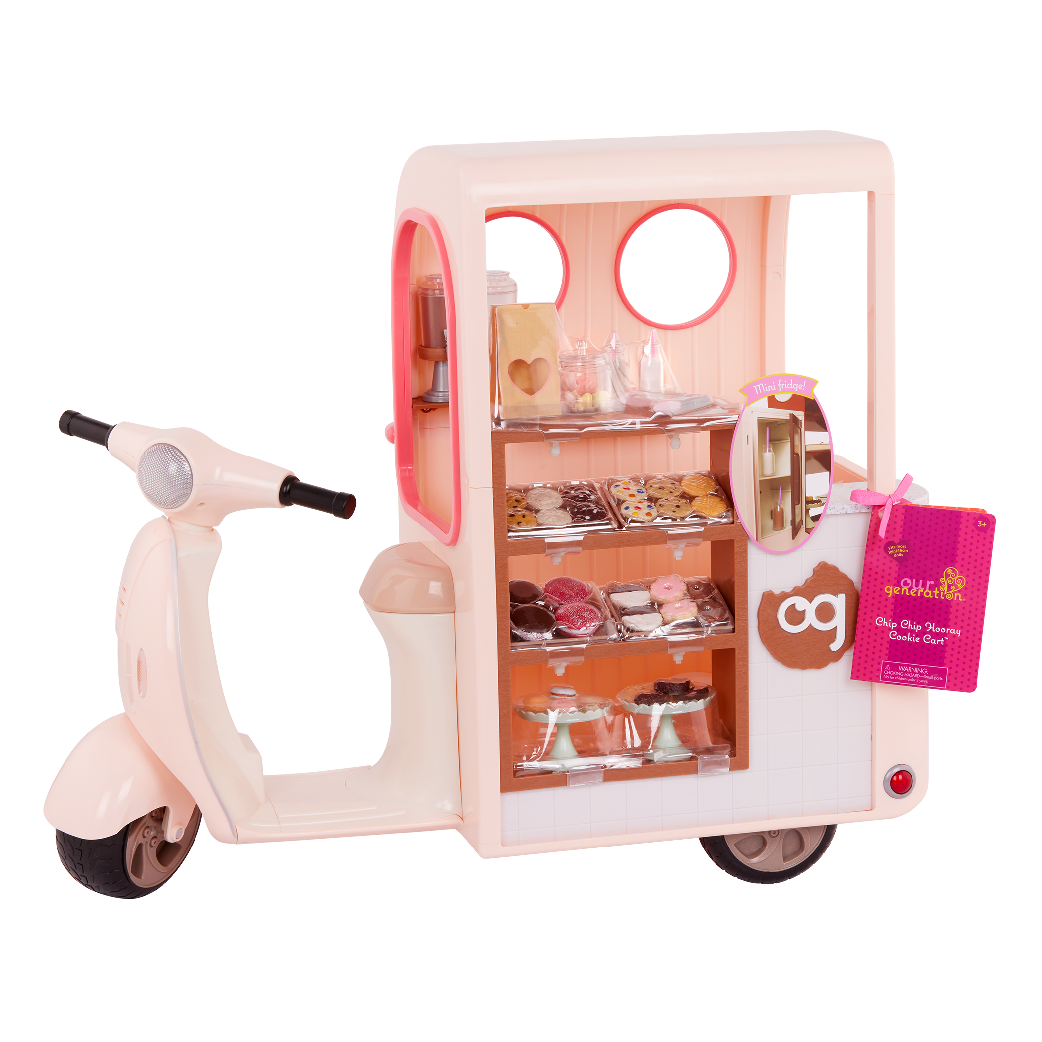 Our Generation Chip Chip Hooray Cookie Scooter for 18-inch Dolls