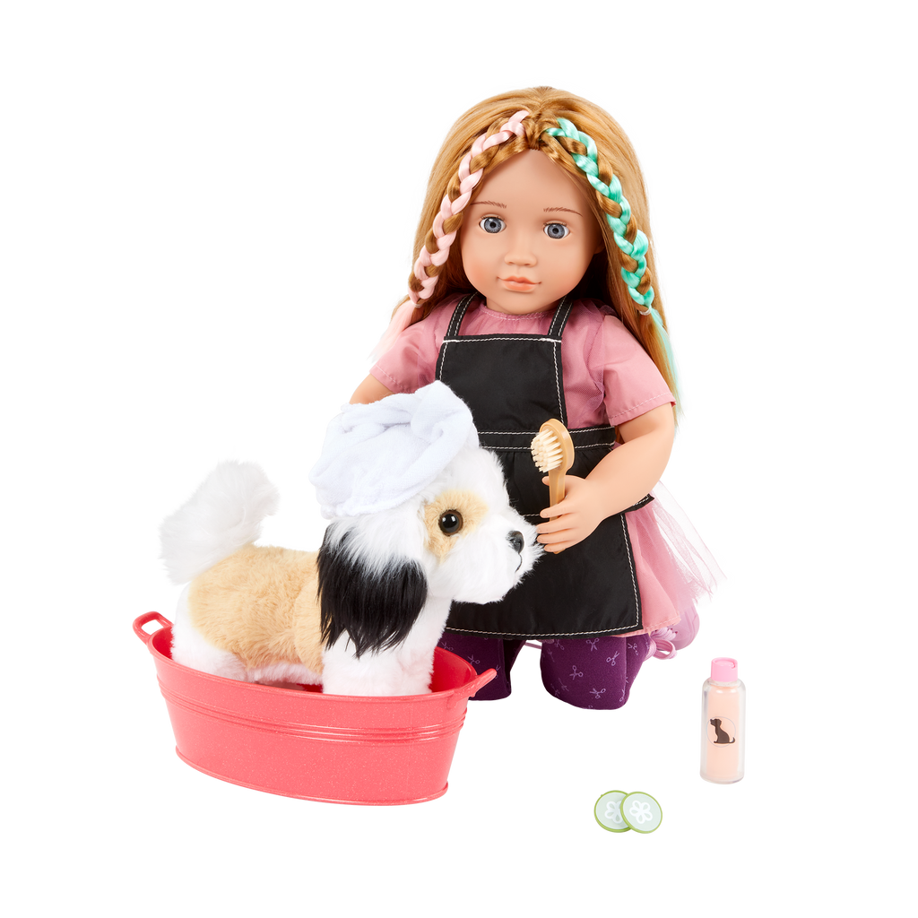 Our Generation Spa Day Pet Set with Shih Tzu Plush