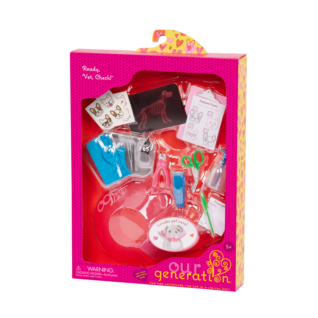 Our Generation Ready, Vet, Check Set for 18-inch Dolls