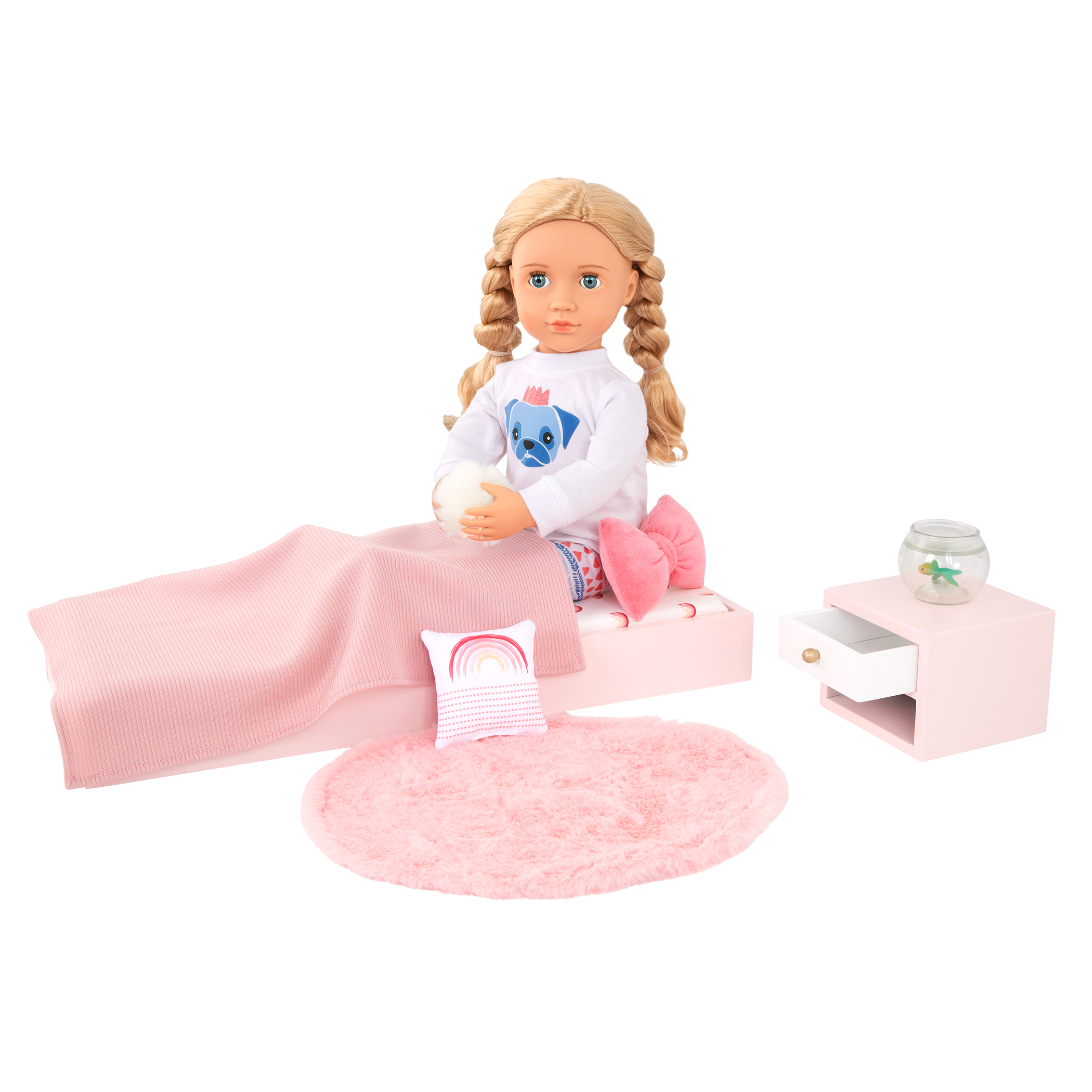 Our Generation Sweet Snuggles Bedroom Furniture Set for 18-inch Dolls