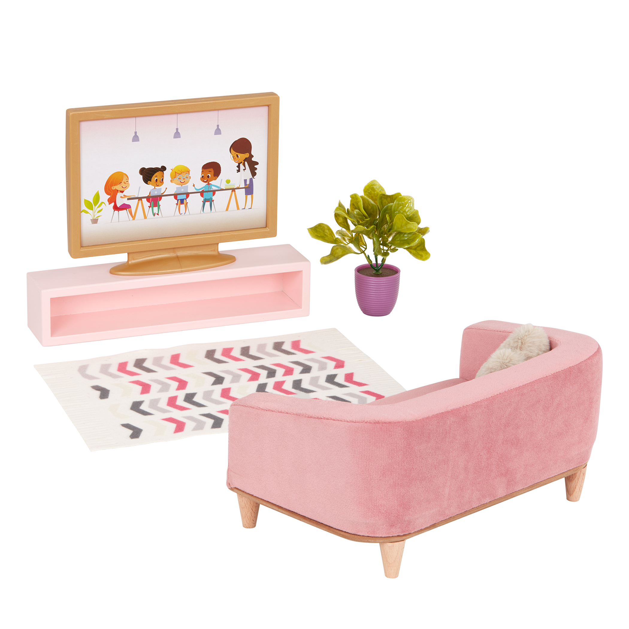 Our Generation Lovely Living Room Furniture Set for 18-inch Dolls