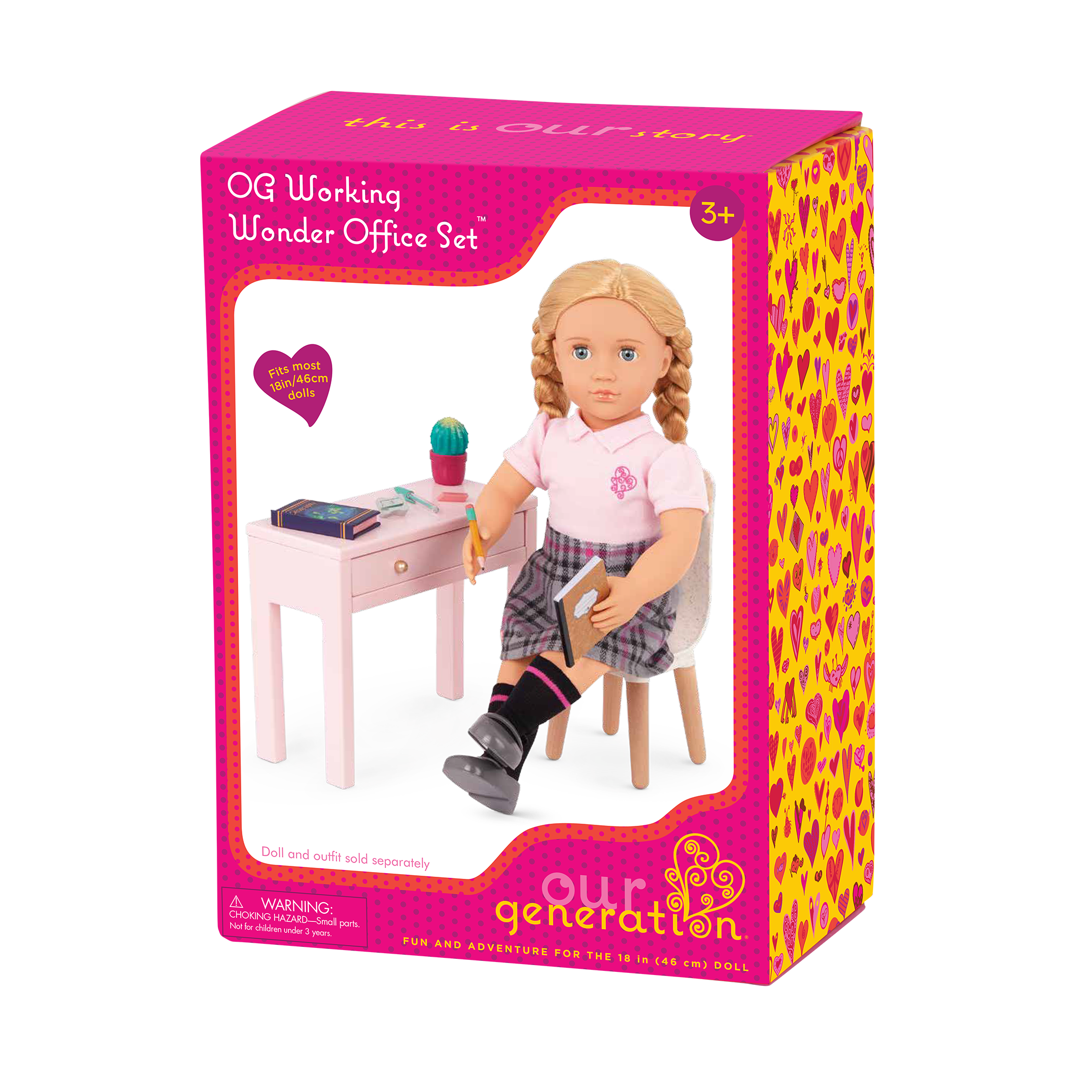 Our Generation Working Wonder Desk Furniture for 18-inch Dolls
