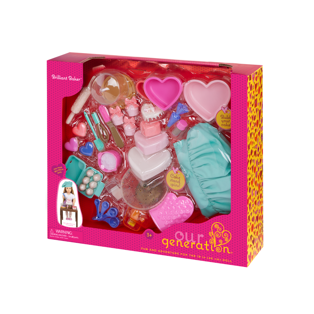 Our Generation Brilliant Baker Set for 18-inch Dolls package
