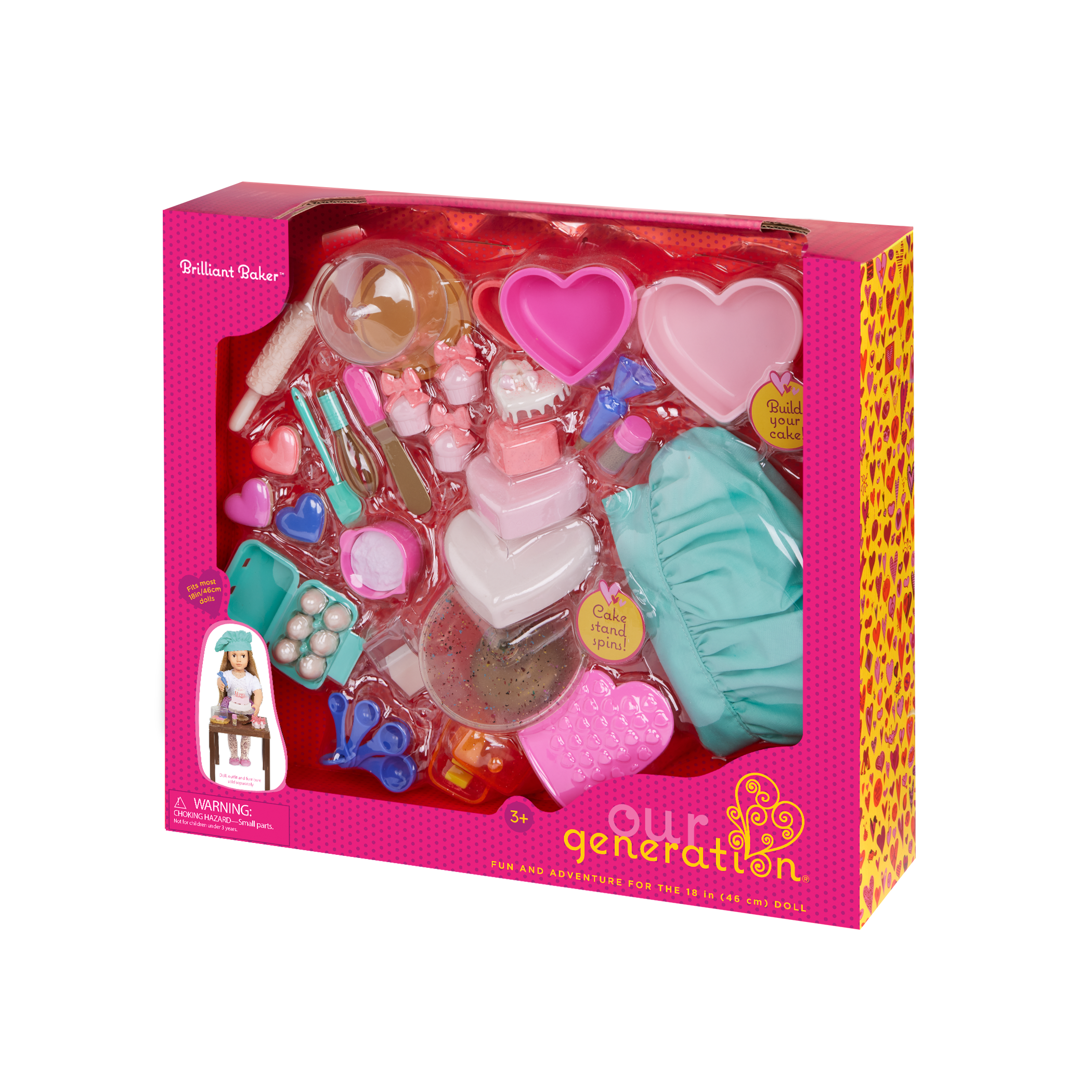 Our Generation Brilliant Baker Set for 18-inch Dolls package