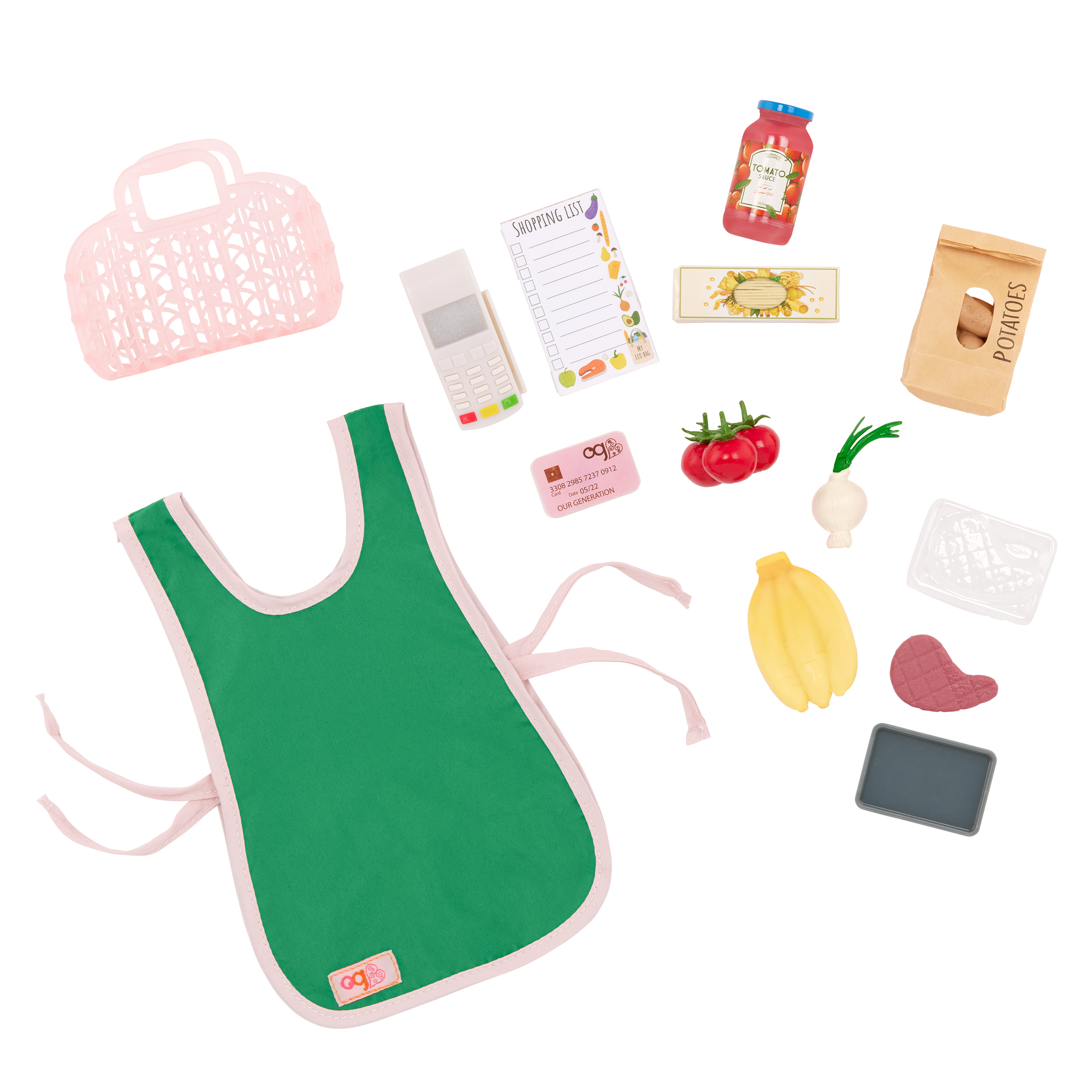 Our Generation Supermarket Checkout Grocery Set for 18-inch Dolls