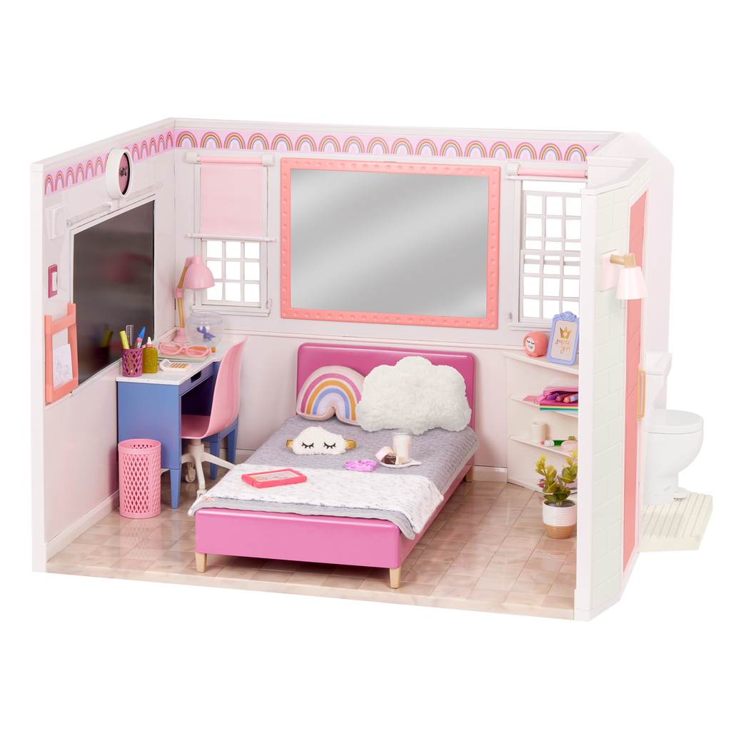 Our Generation Room to Dream bedroom pretend playset for 18 inch dolls