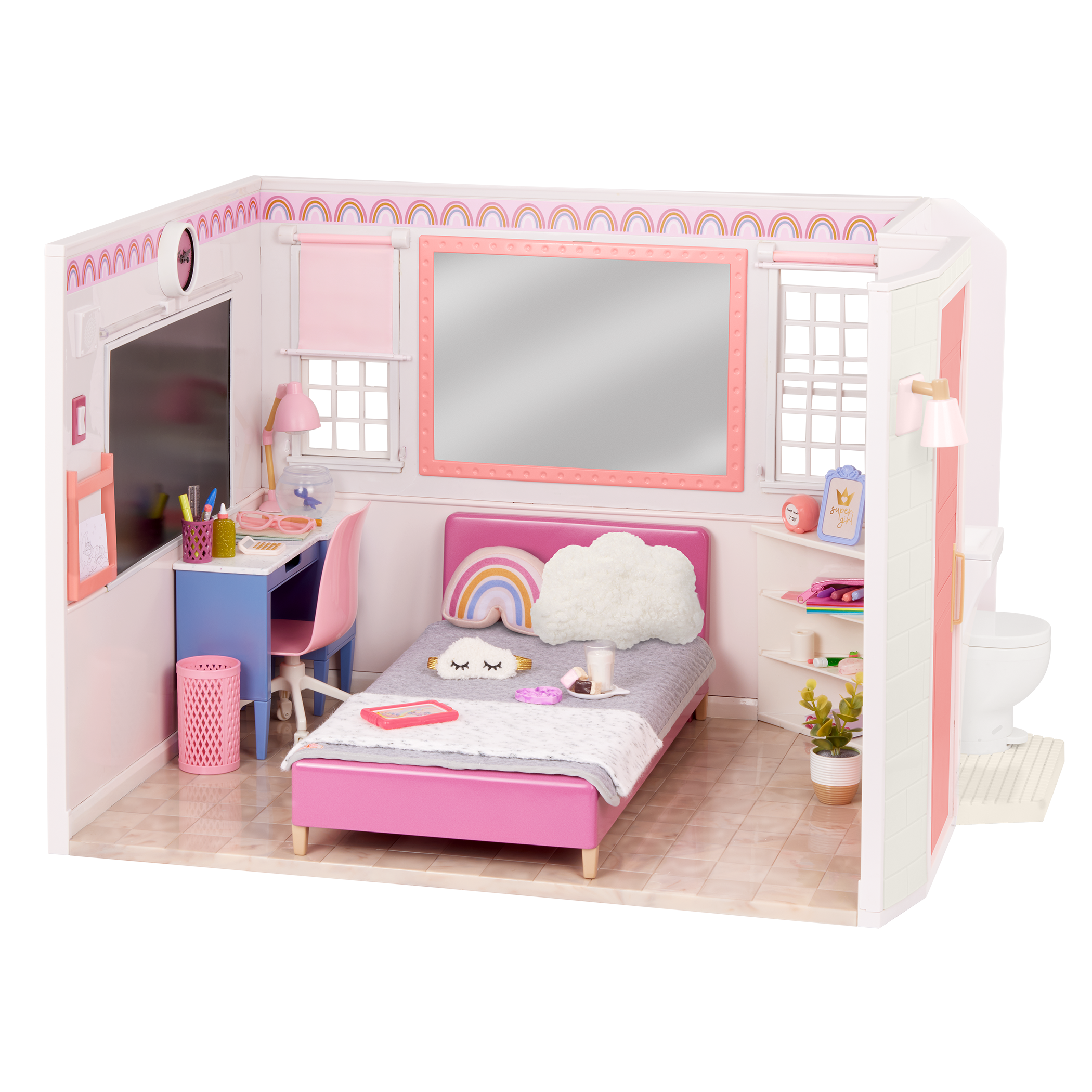 Our Generation Room to Dream bedroom pretend playset for 18 inch dolls