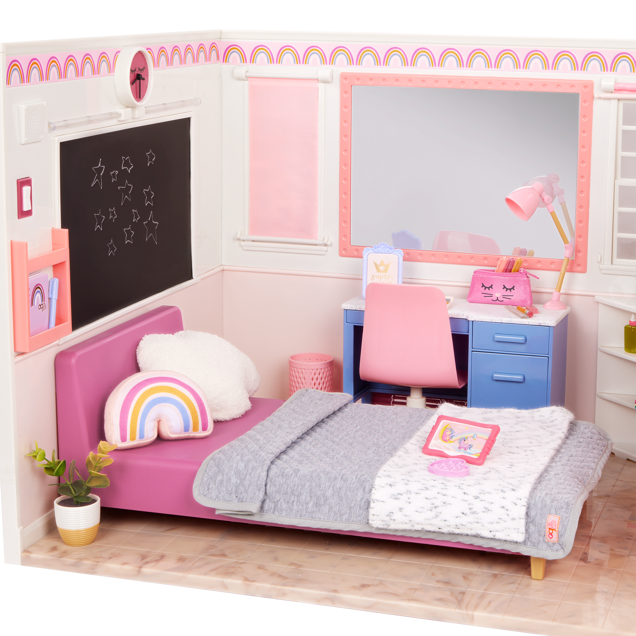 Our Generation Room to Dream bedroom pretend playset for 18 inch dolls