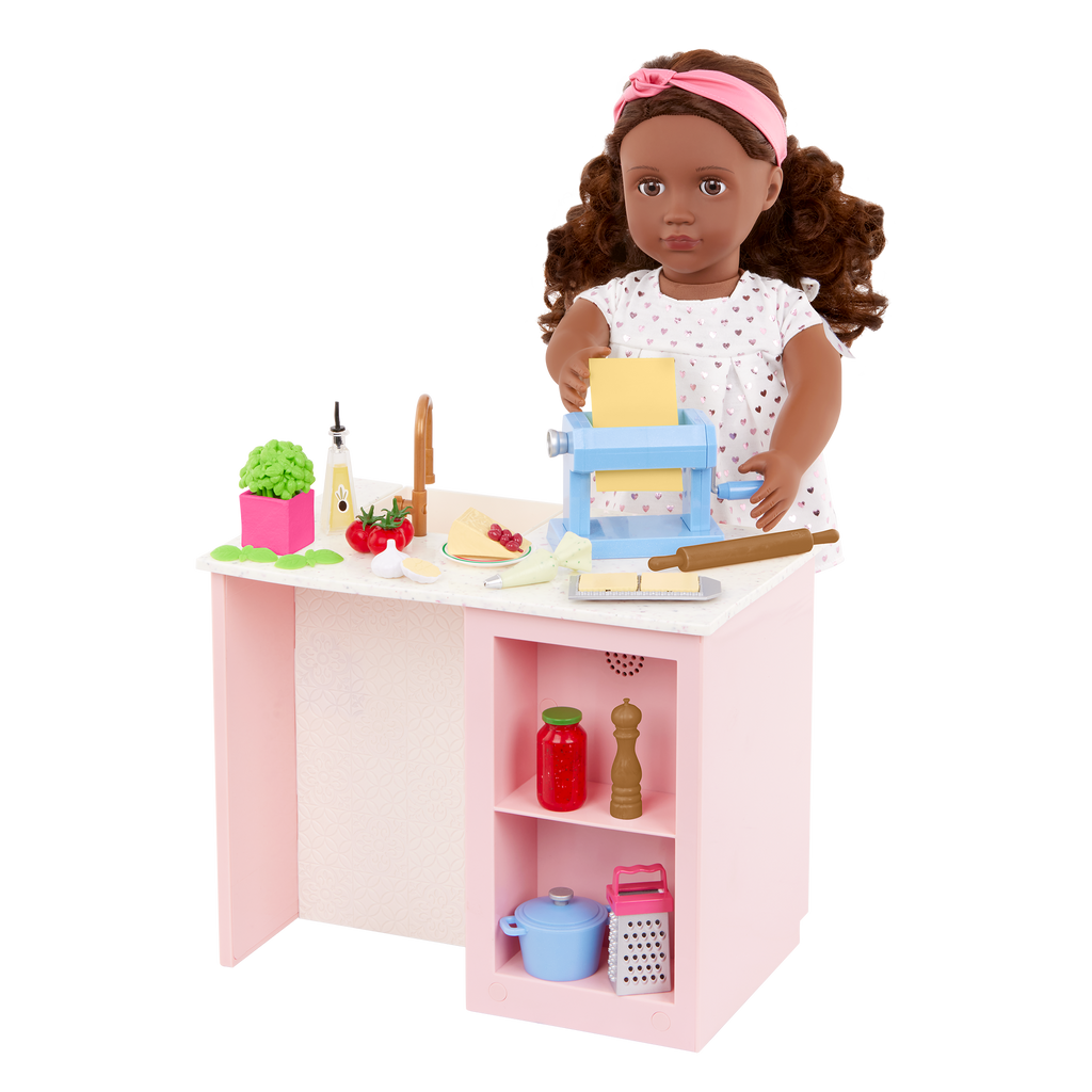 Our Generation pasta party cooking playset for 18 inch dolls