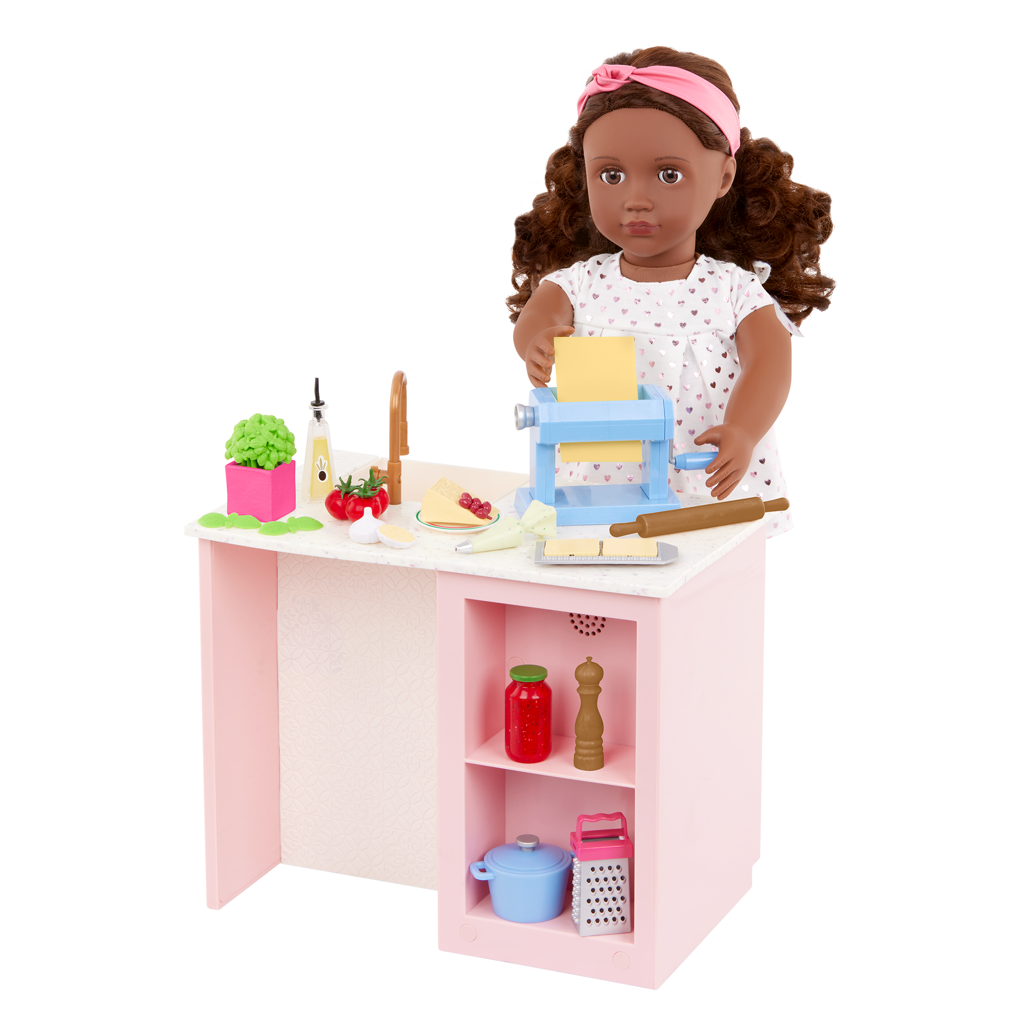 Our Generation pasta party cooking playset for 18 inch dolls