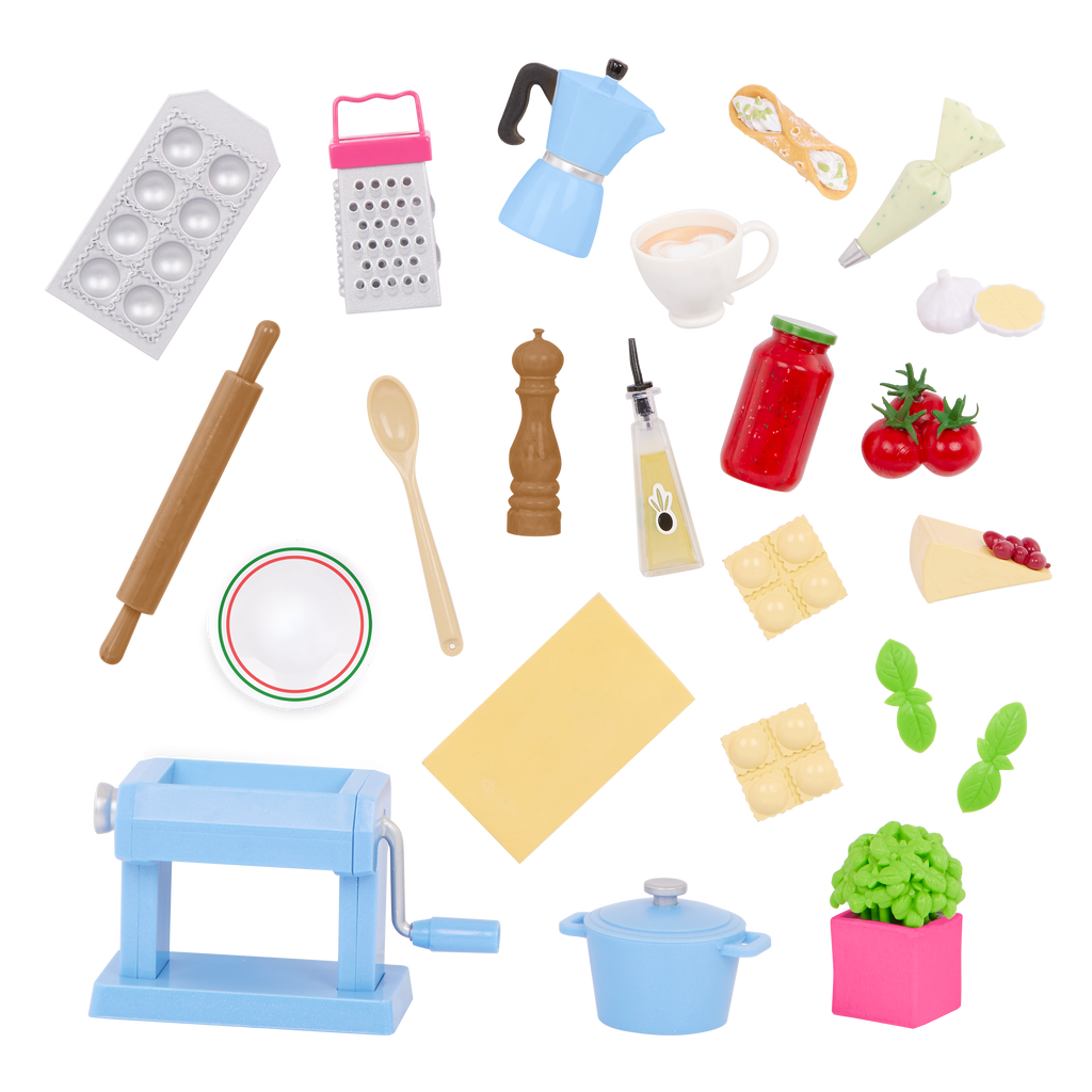 Our Generation Pasta Party Play Food Set for 18-inch Dolls