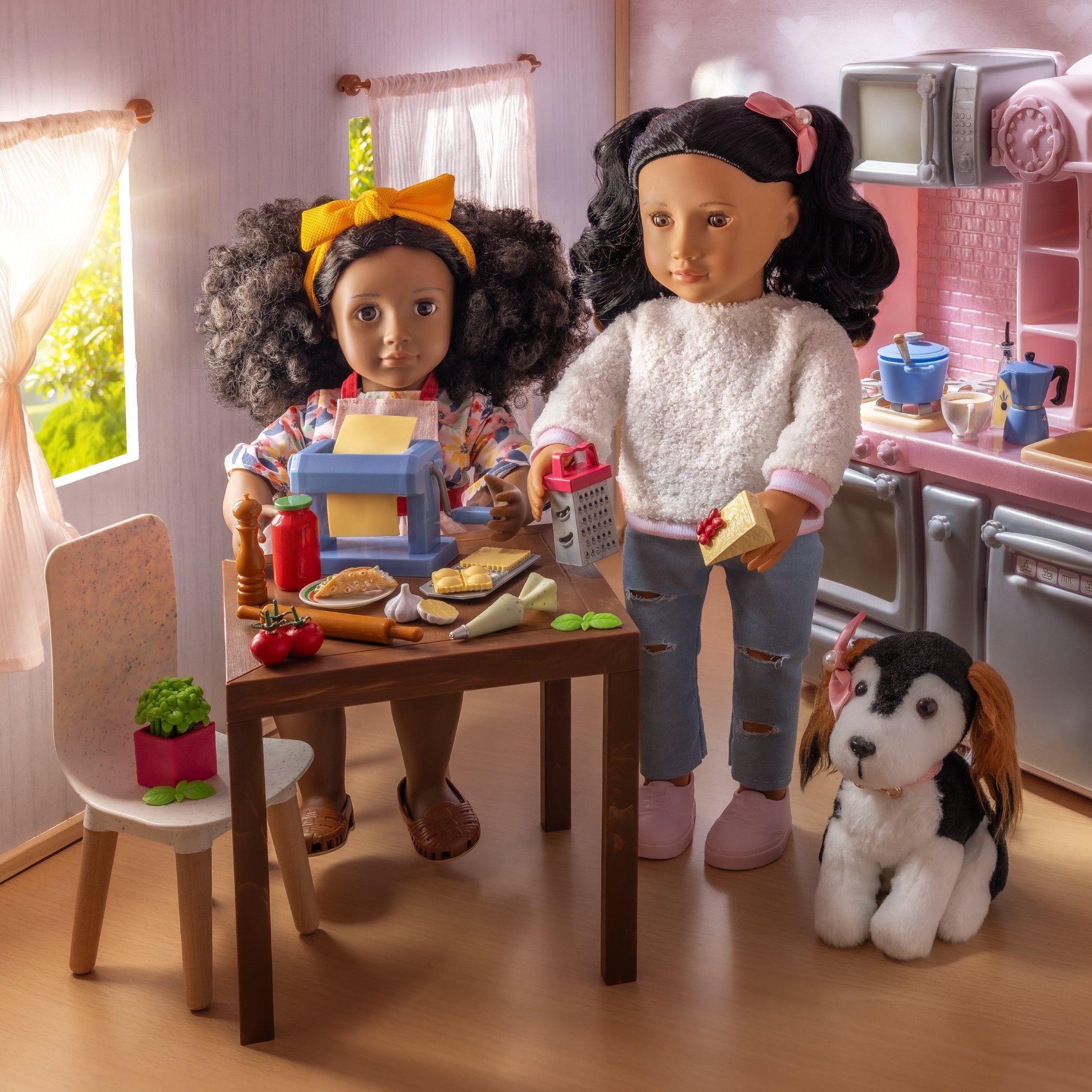 Our Generation pasta party cooking playset for 18 inch dolls