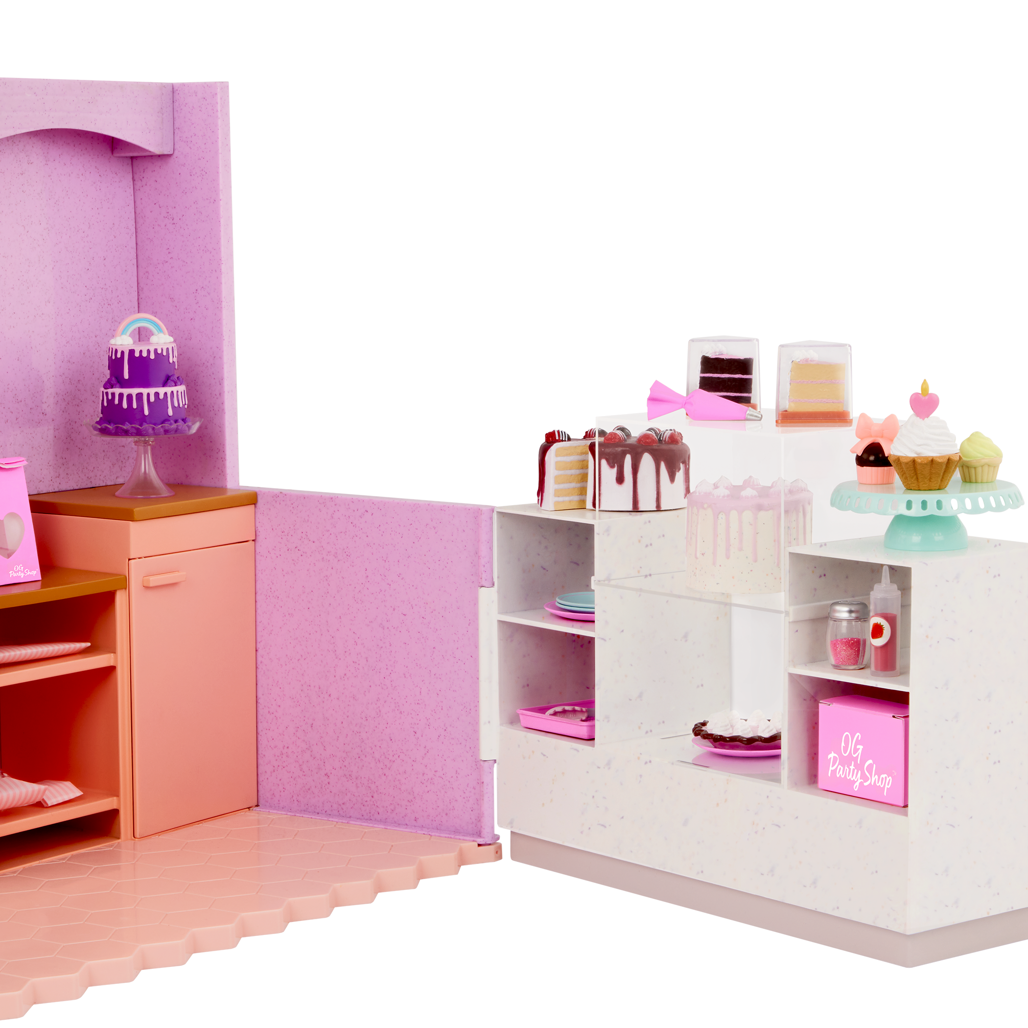 Cake Shop Playset & Party Supplies for 18" Dolls