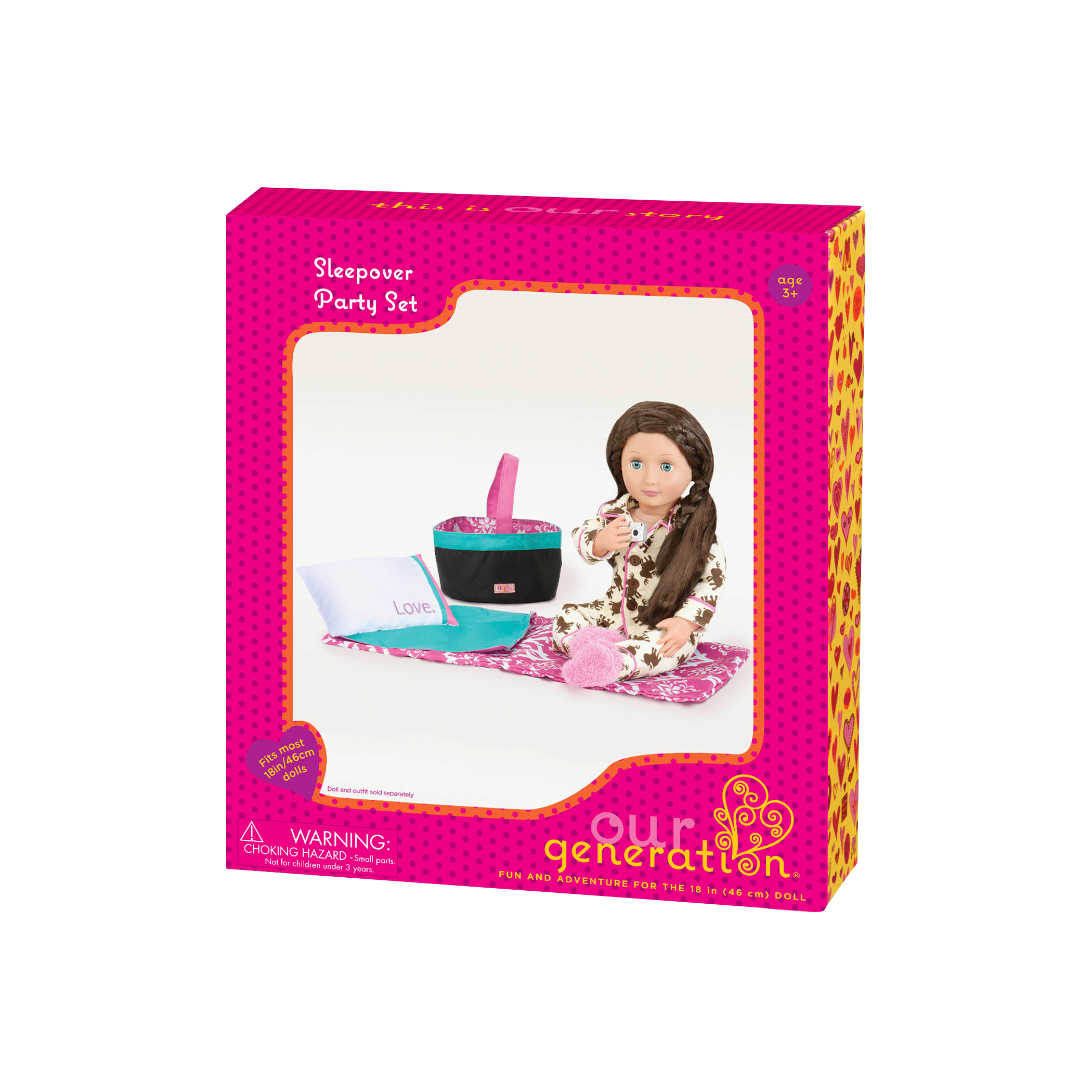 Sleepover Party Set playset for 18-inch dolls