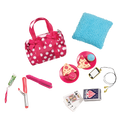 Two 18-inch dolls using sleepover playset