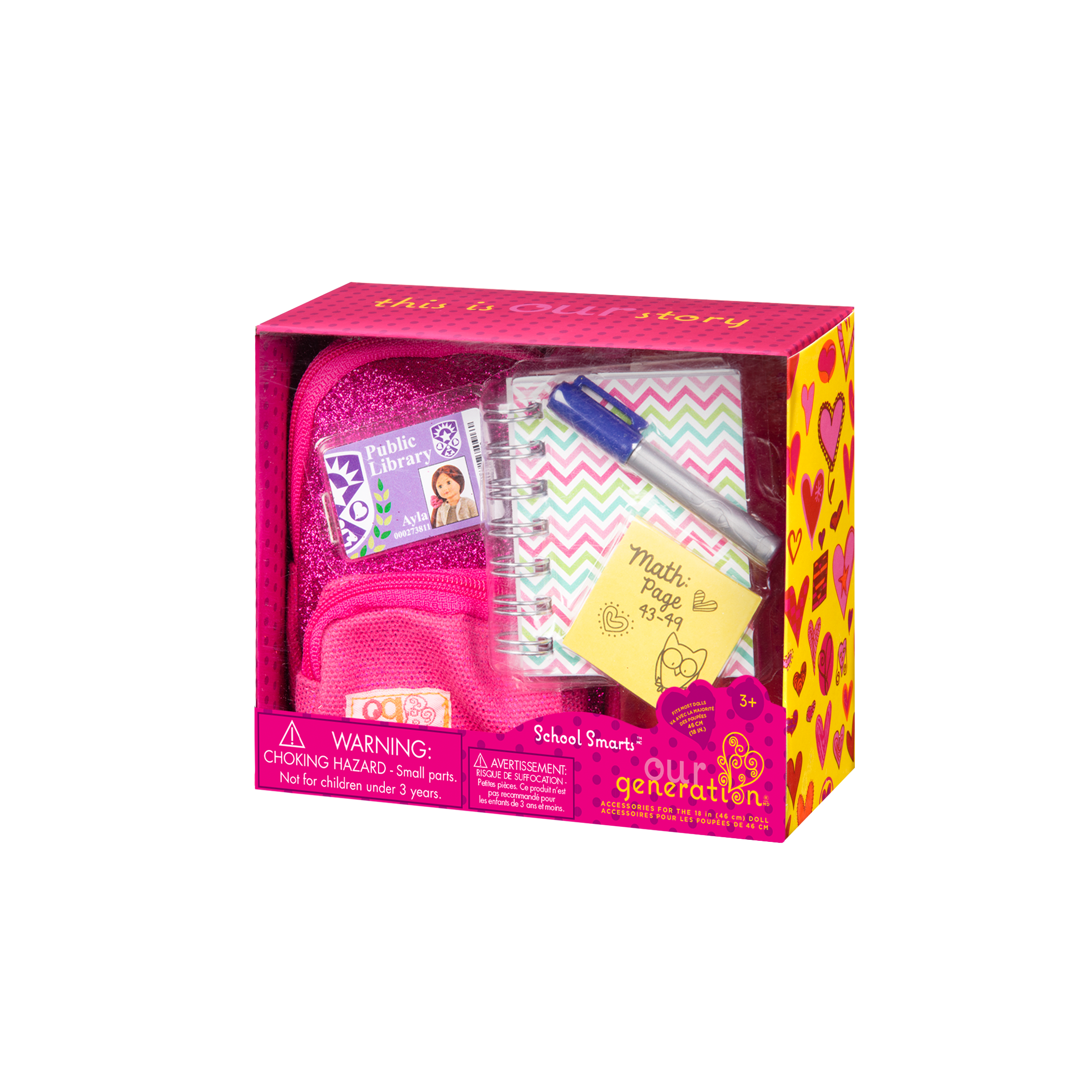 School backpack playset