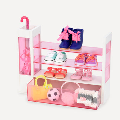 Shoe rack playset