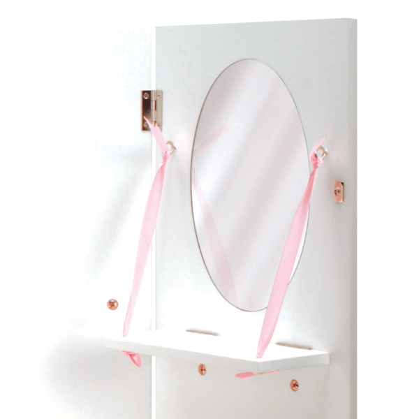 Wooden Wardrobe Closet for 18-inch Dolls