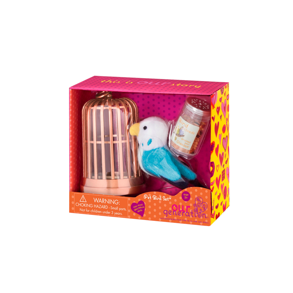 Bird plushie playset