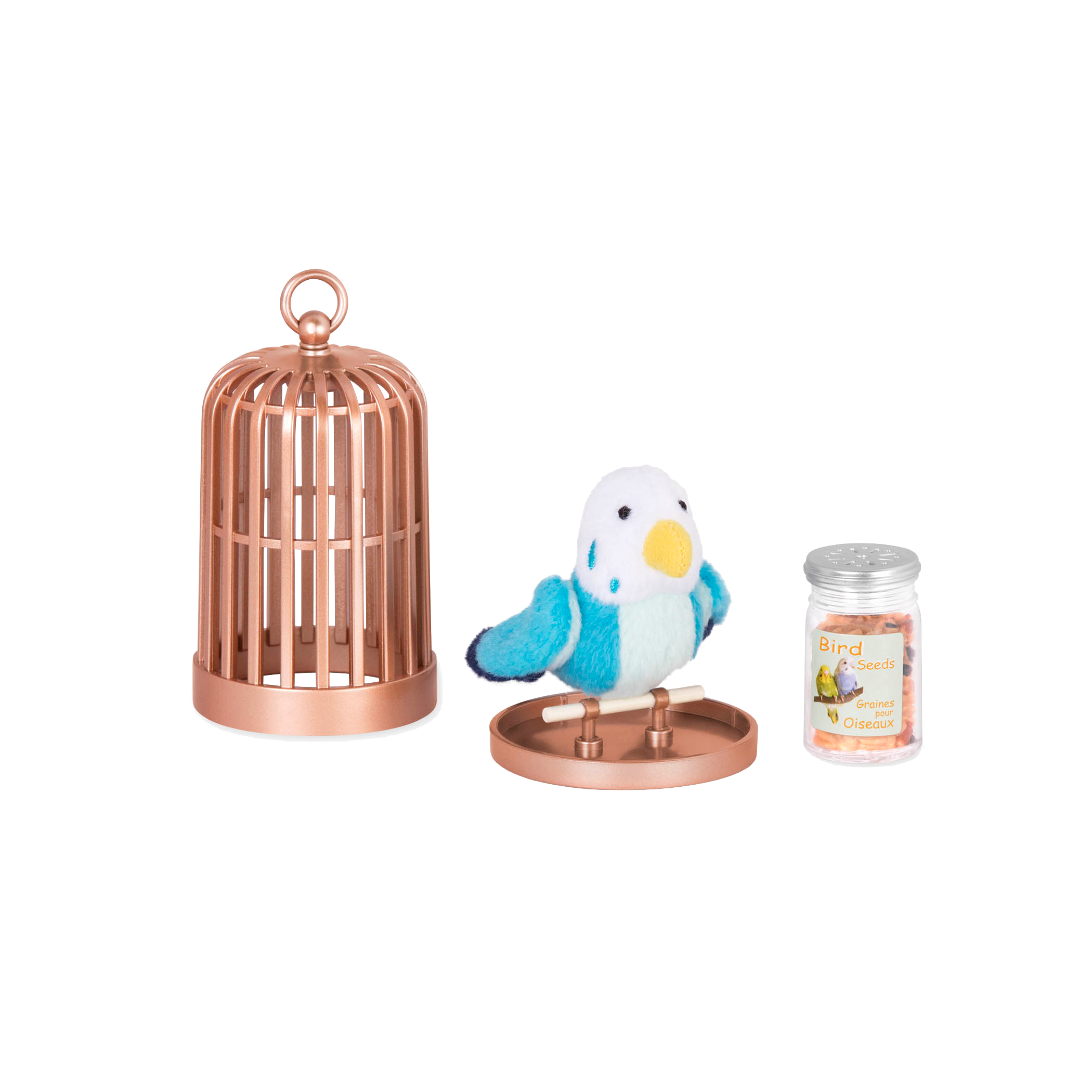 Bird plushie playset