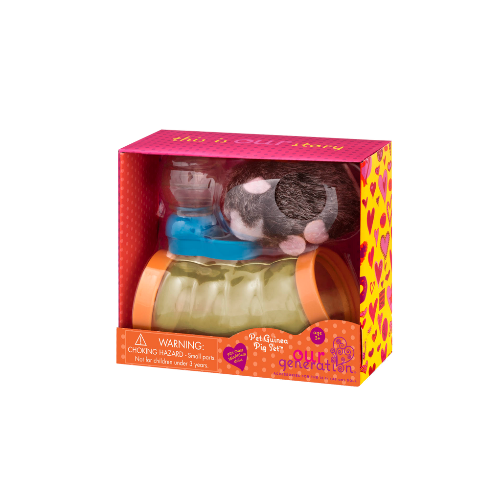 Guinea pig plushie playset