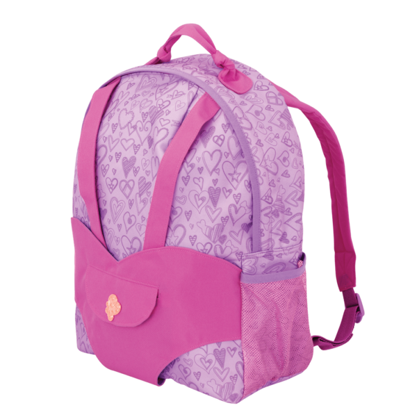 Hop On Carrier Backpack - Purple Hearts