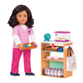18-inch doll with pet store playset
