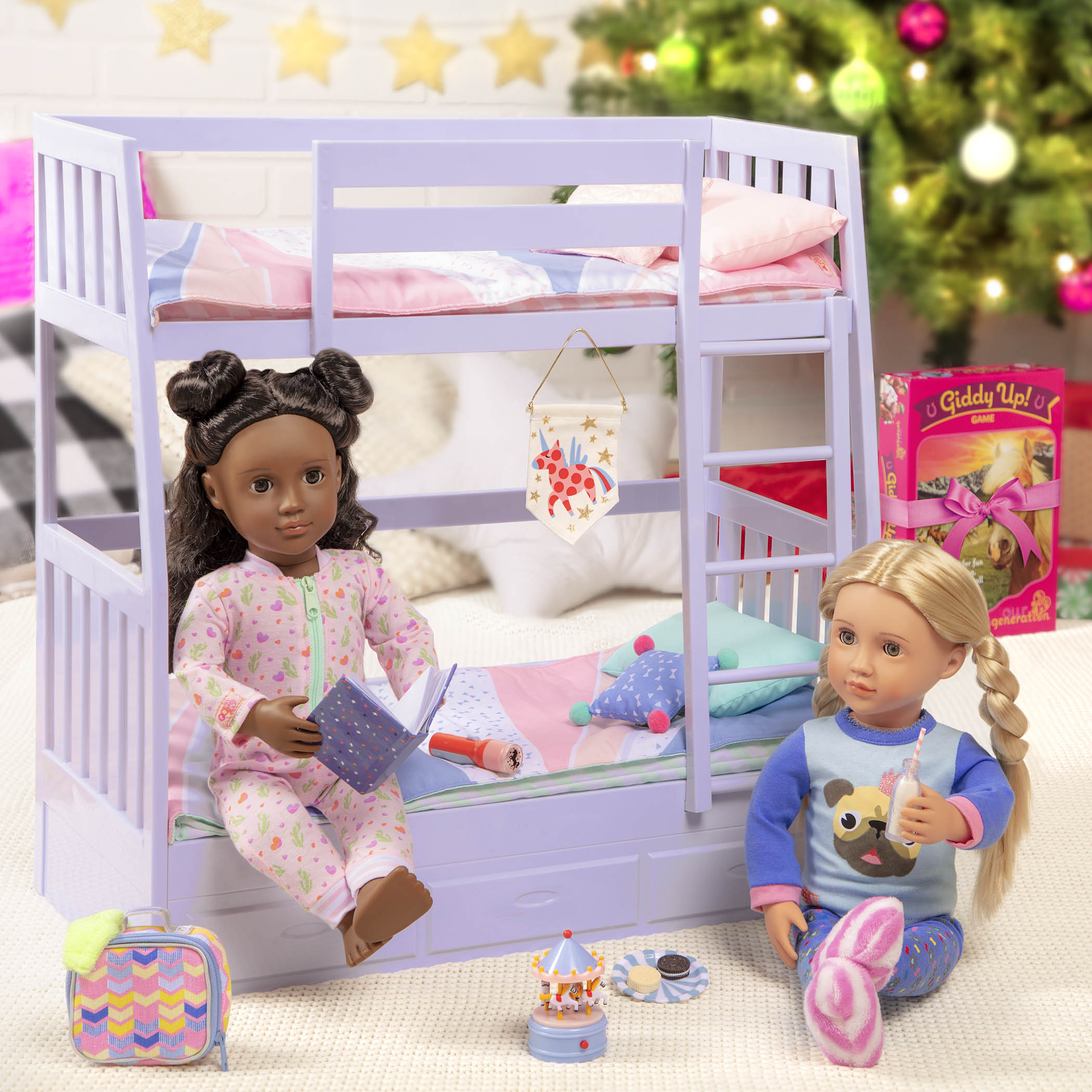 Nightie Night Carousel playset for 18-inch dolls