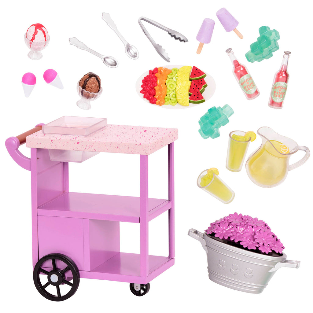 Summer snacks trolley playset