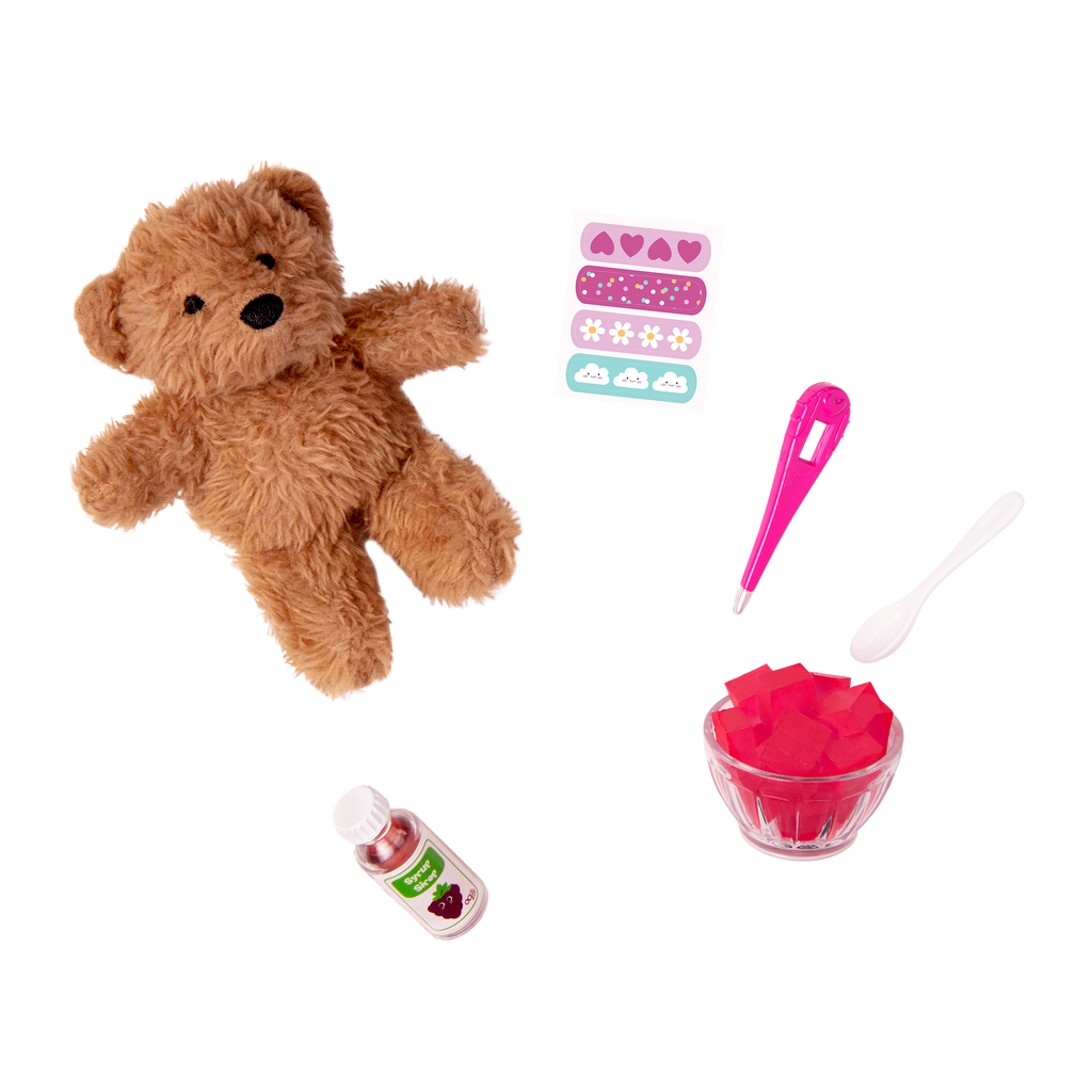 Get well soon teddy bear playset