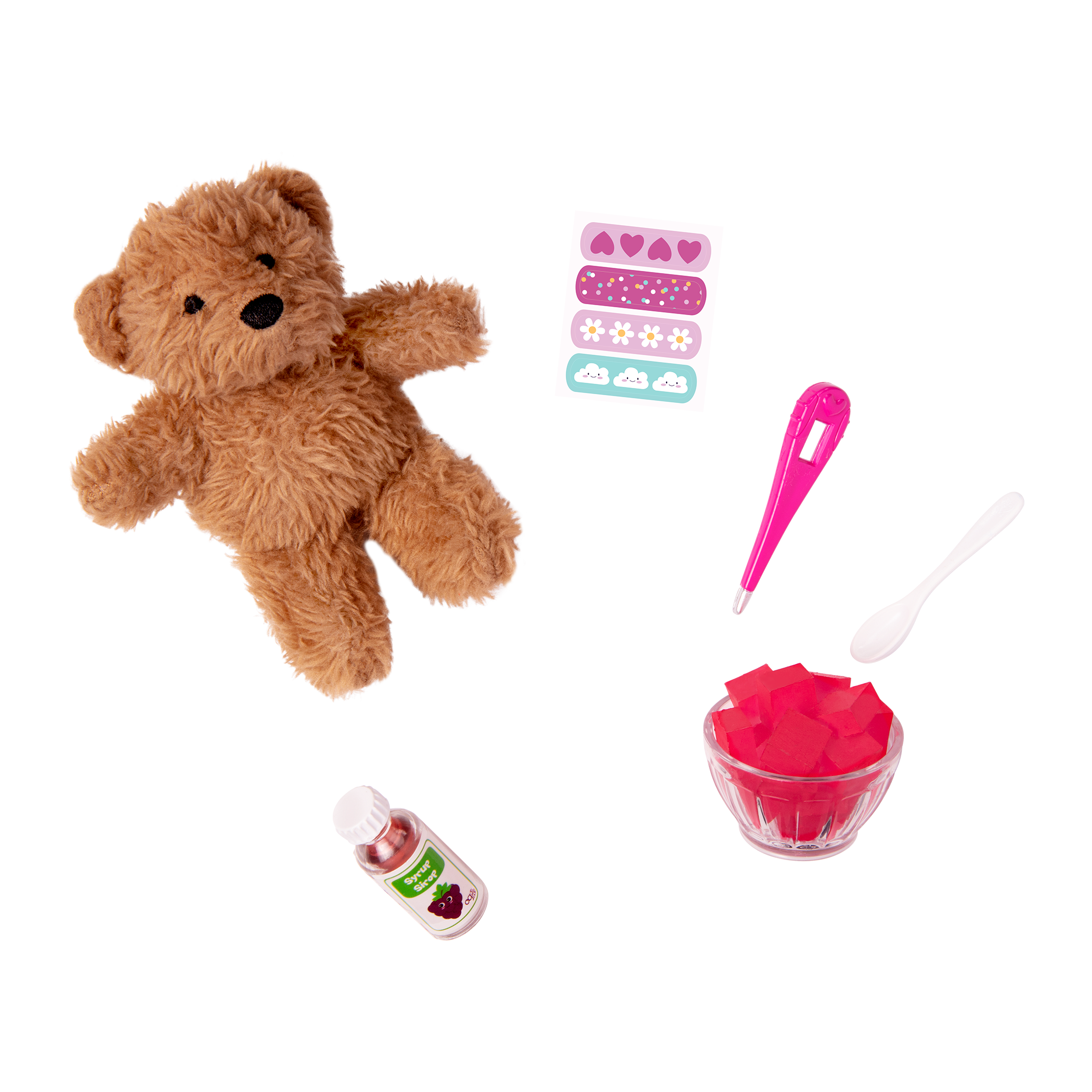 Get well soon teddy bear playset