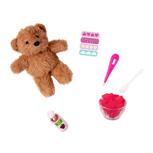 Get well soon teddy bear playset