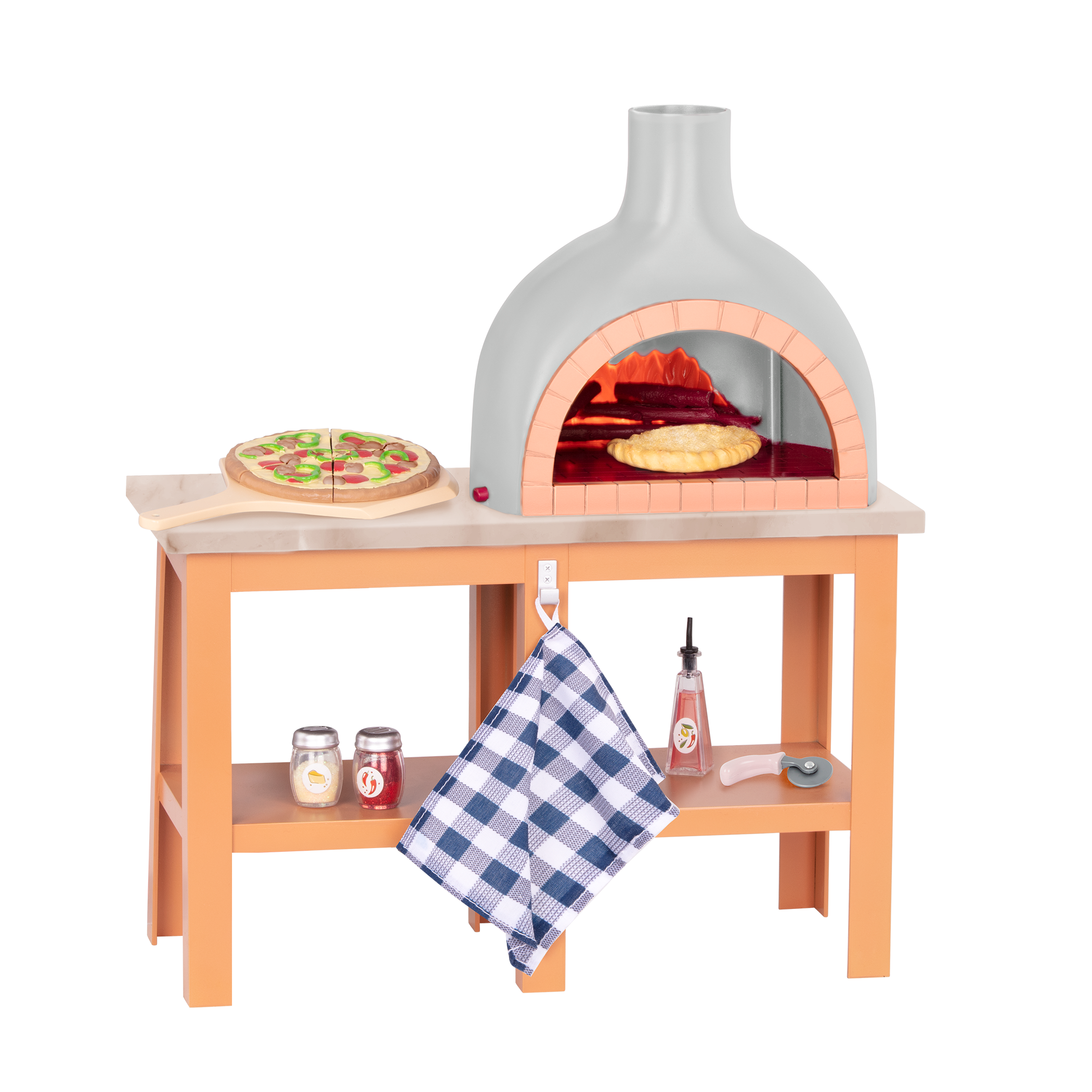 Pizza wood oven playset