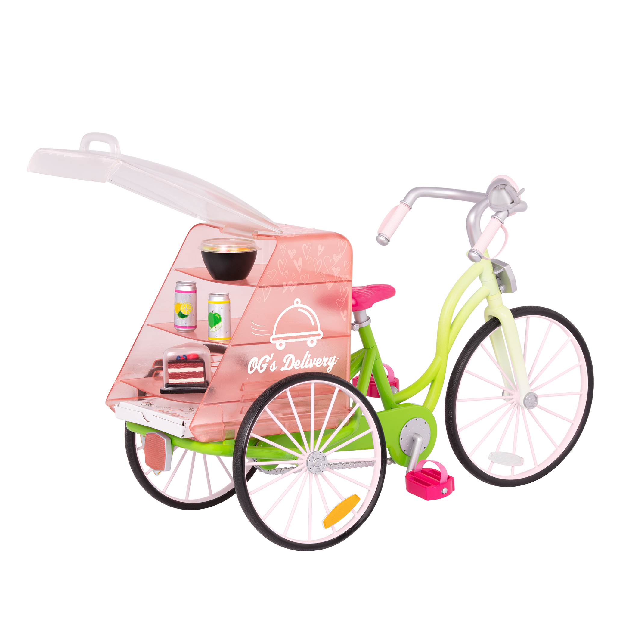 Toy delivery bicycle