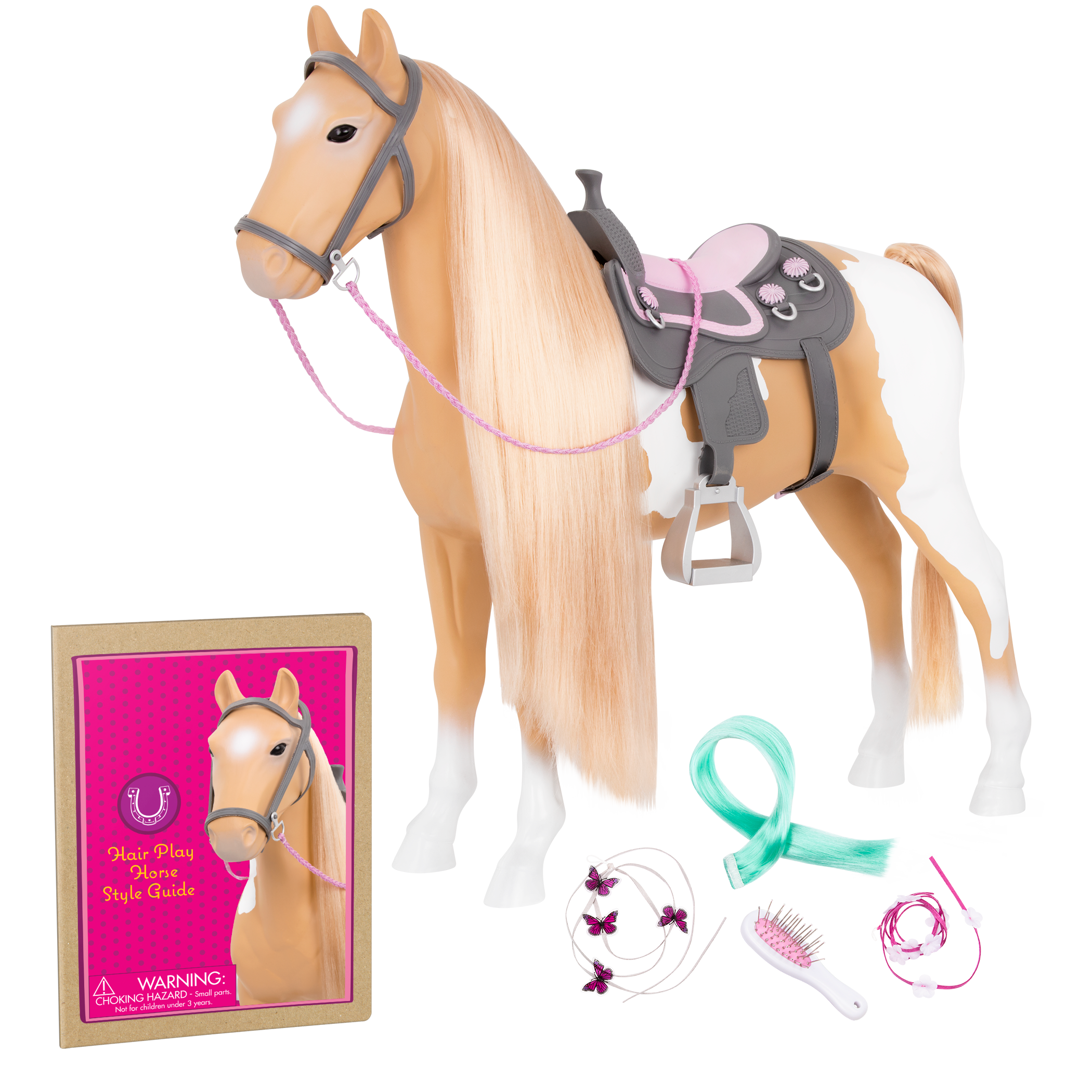 Palomino paint horse figurine