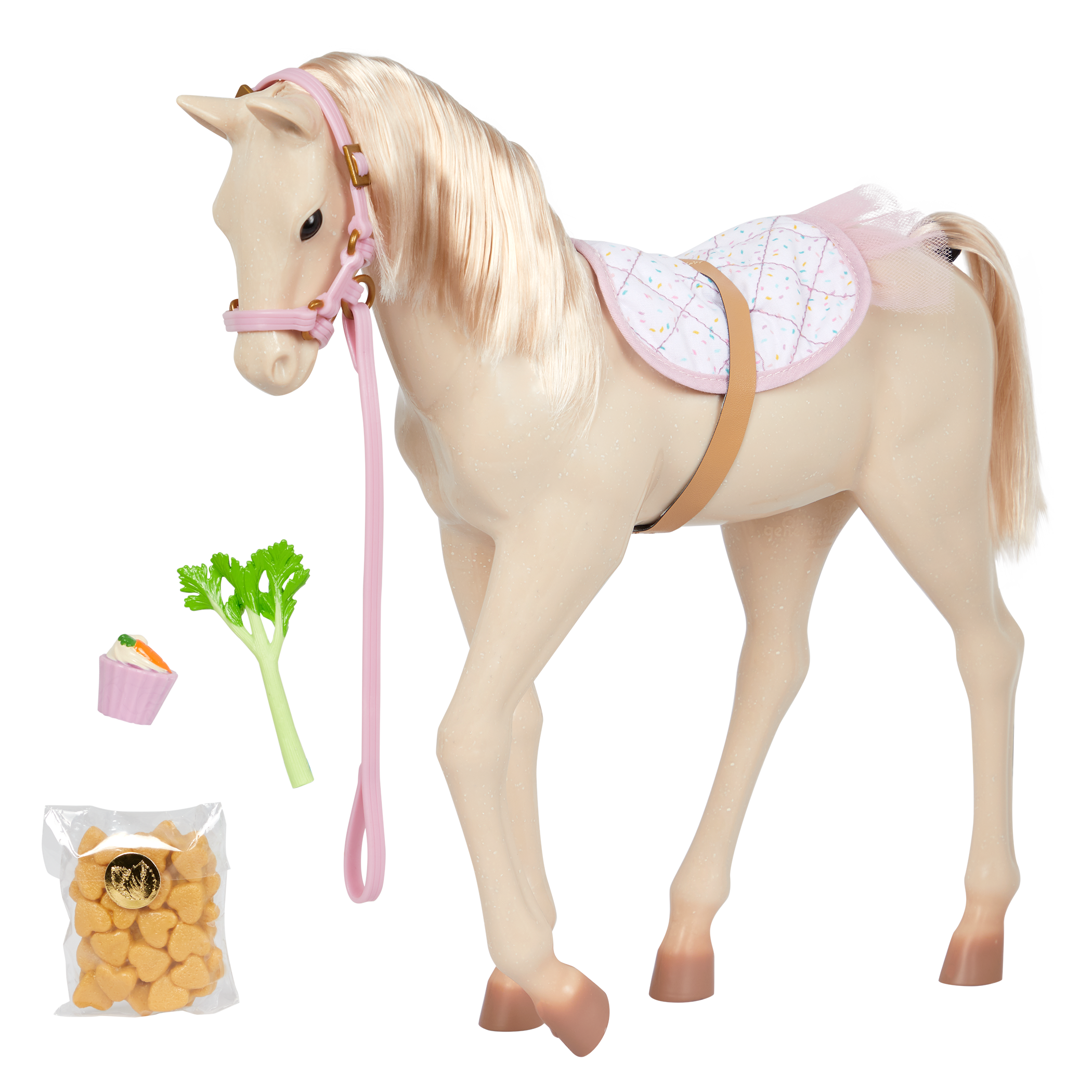Our Generation Palomino Party Foal pony playset with 12 inch baby horse for 18 inch dolls