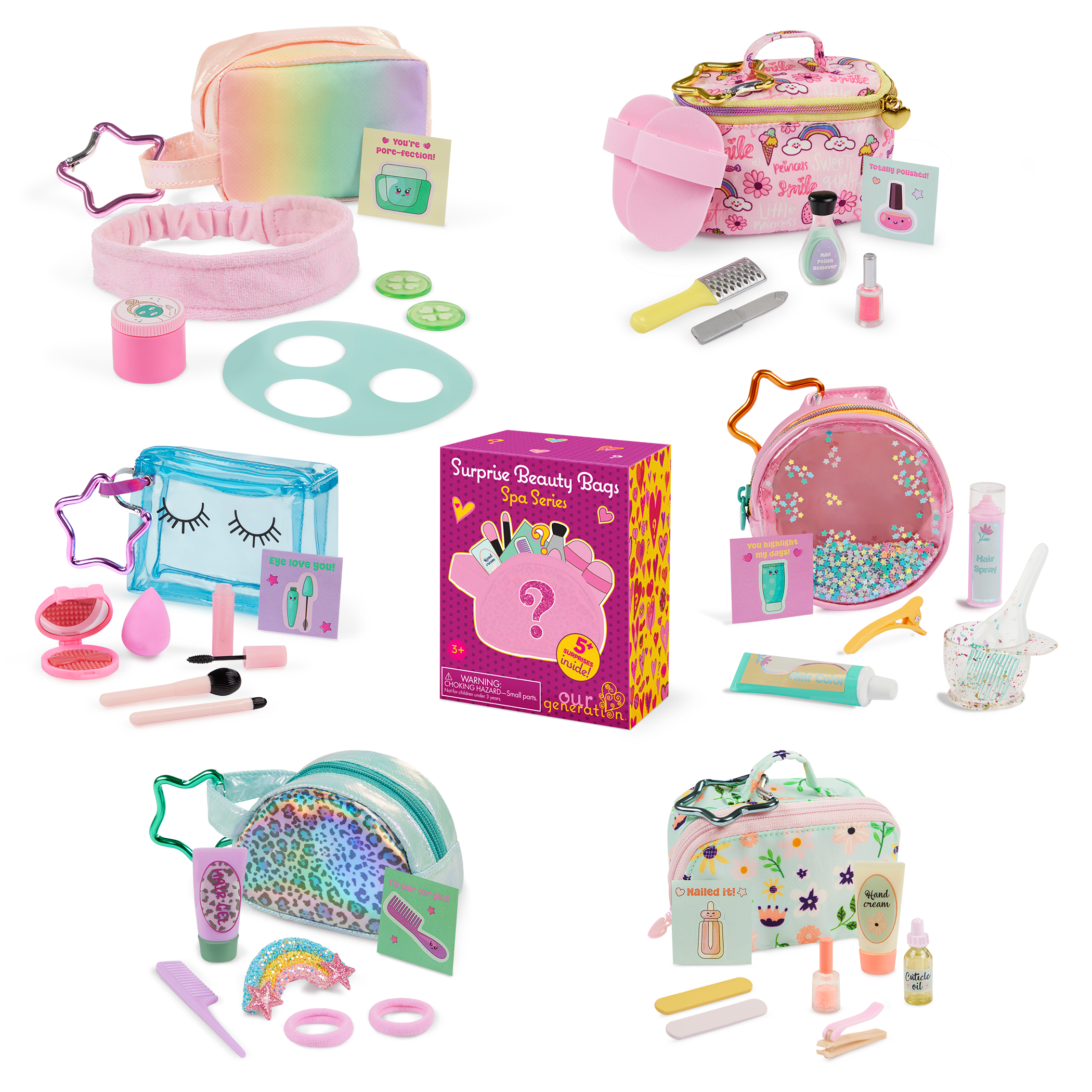 Our Generation Surprise Beauty Bags Spa Series 18-inch Doll Accessories