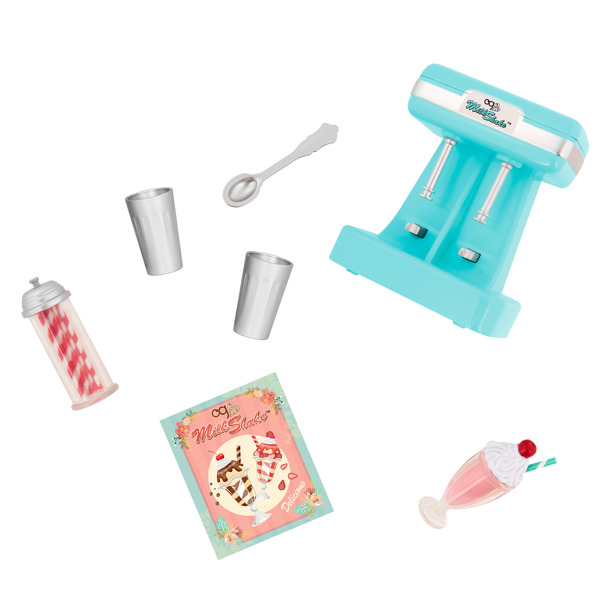 Make A Milkshake Ice Cream Set for 18-inch Dolls