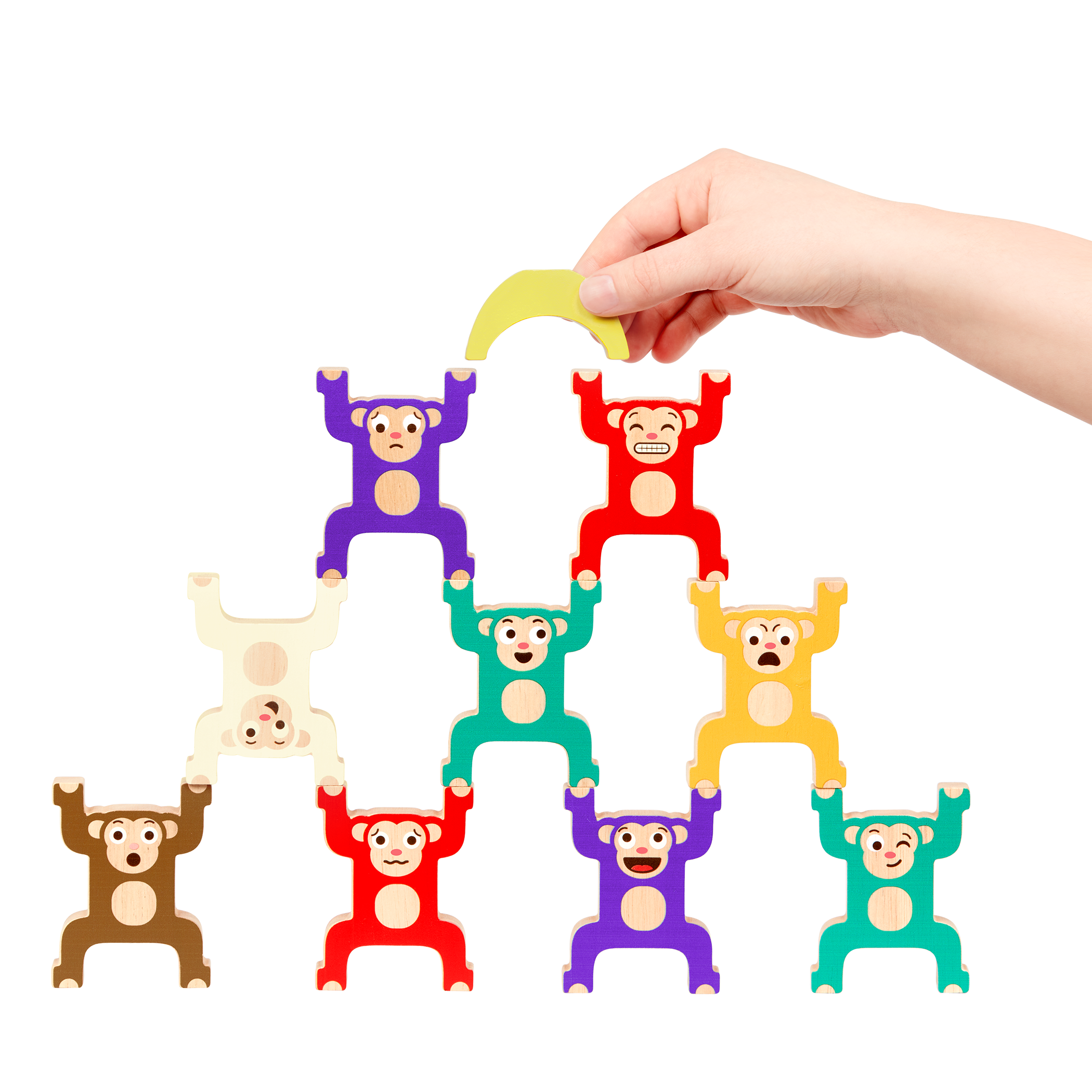 Battat - Wooden Stacking Monkeys