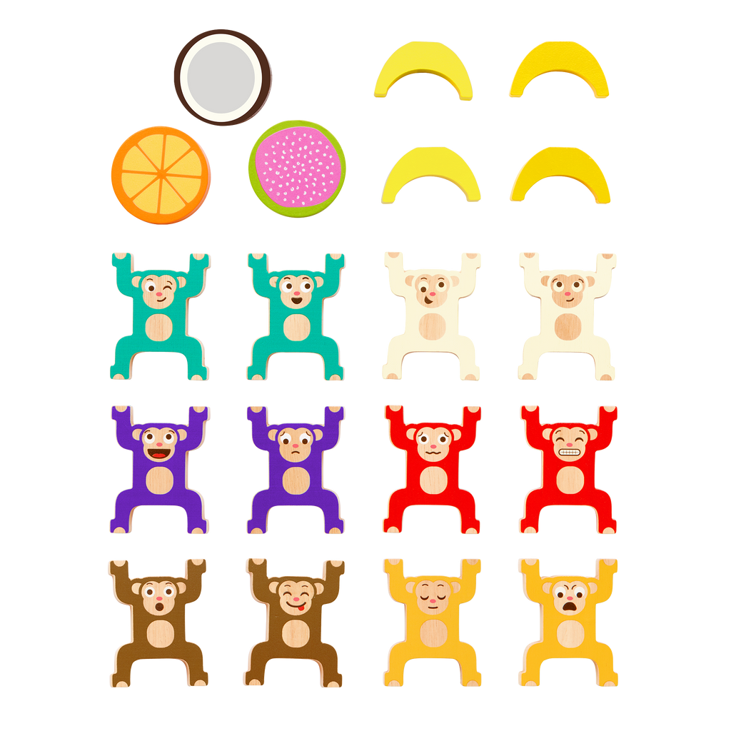 Battat - Wooden Stacking Monkeys