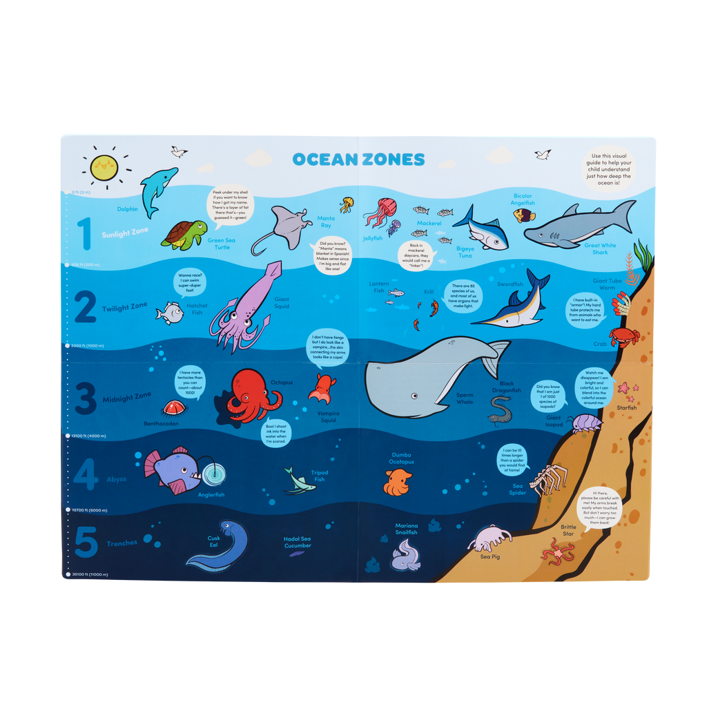 Battat - Ocean Learning Colour Changing Book Set