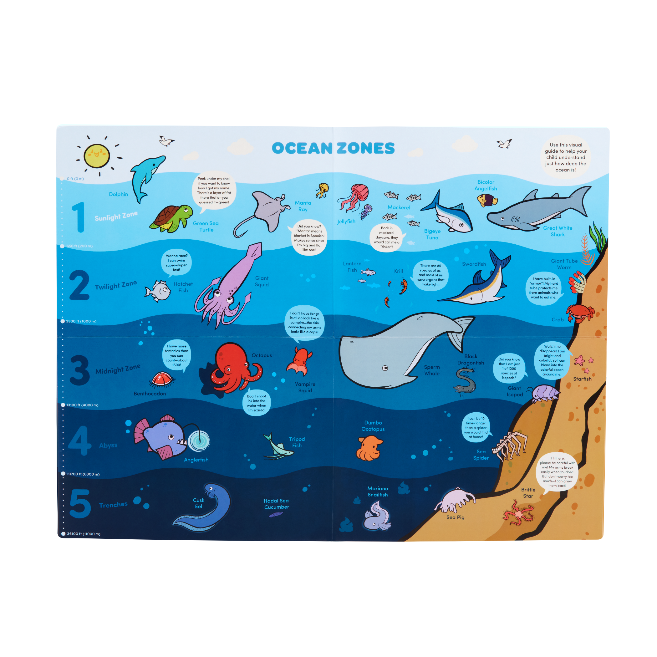 Battat - Ocean Learning Colour Changing Book Set