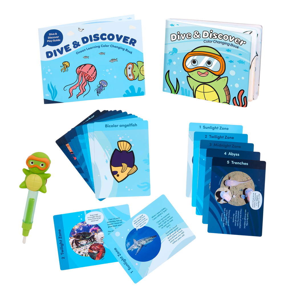 Battat - Ocean Learning Colour Changing Book Set