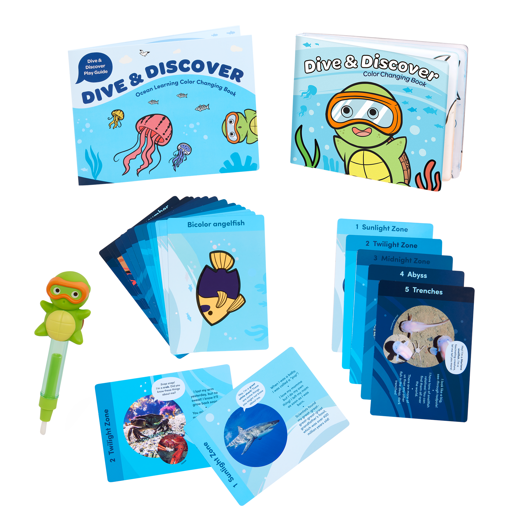 Battat - Ocean Learning Colour Changing Book Set