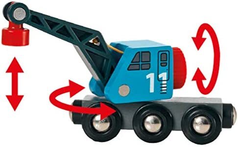BRIO - Container & Crane Wagon 4 pieces